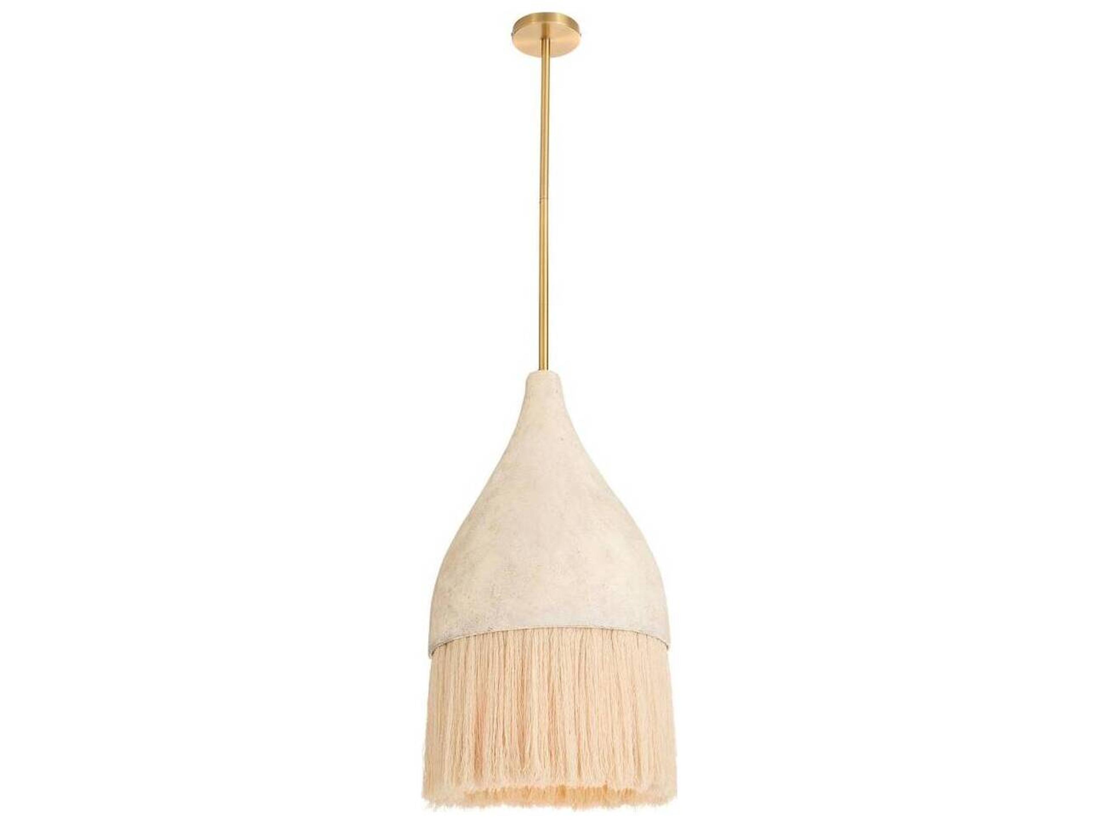 Arteriors Home Limed Wash Off White Dome Pendant