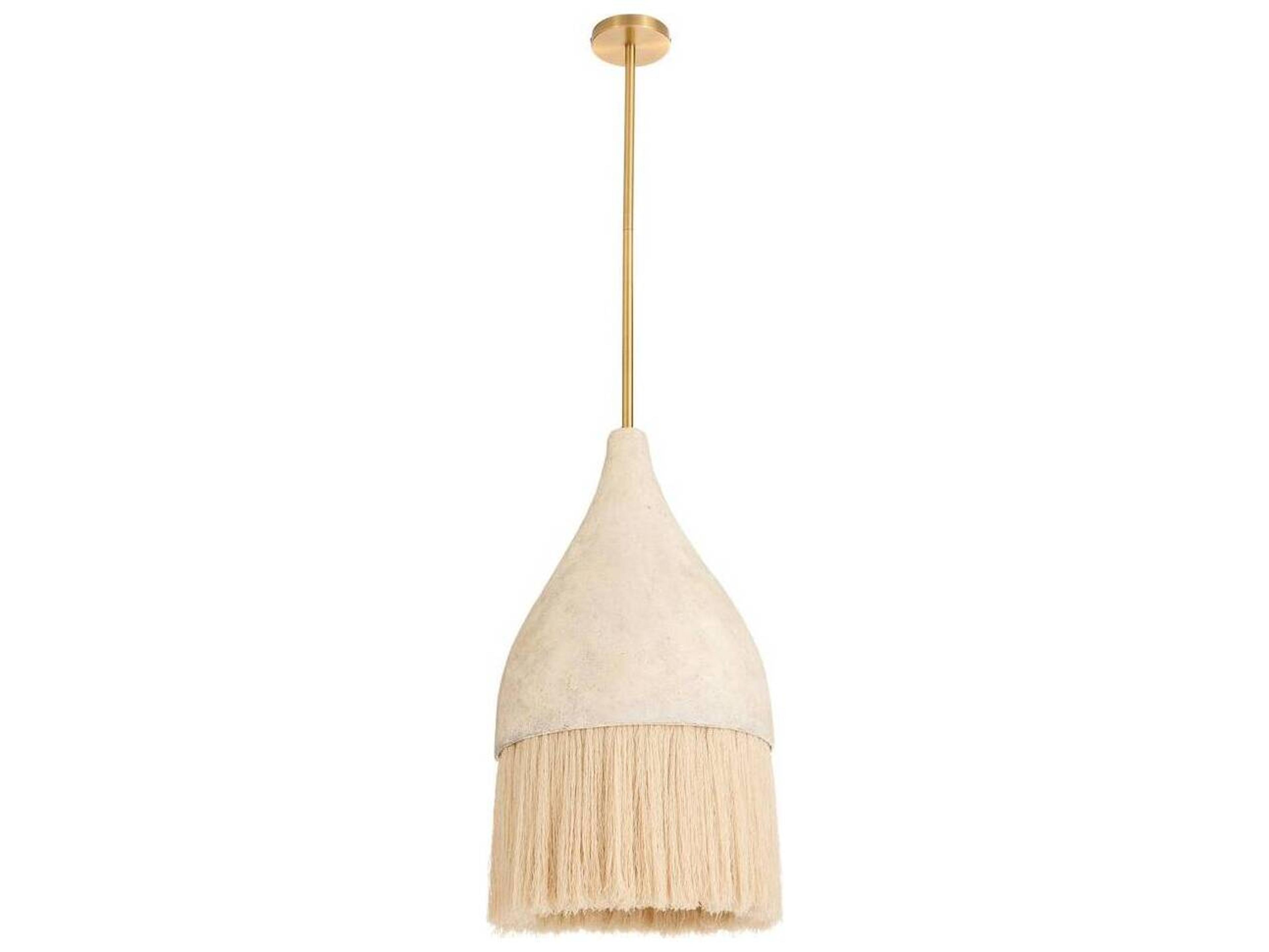Arteriors Home Limed Wash Off White Dome Pendant