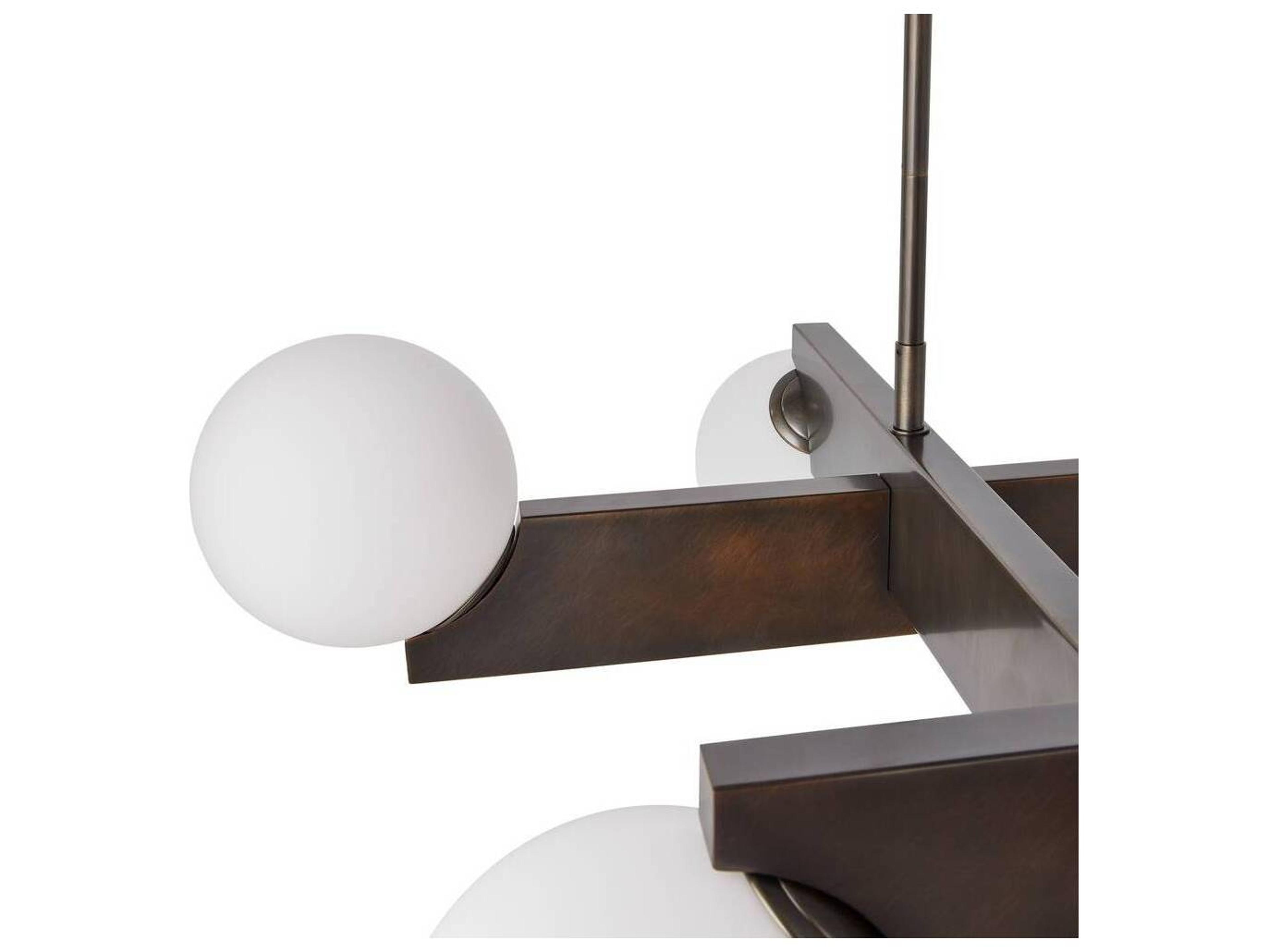 Arteriors Home 6-Light English Bronze Linear Island Pendant