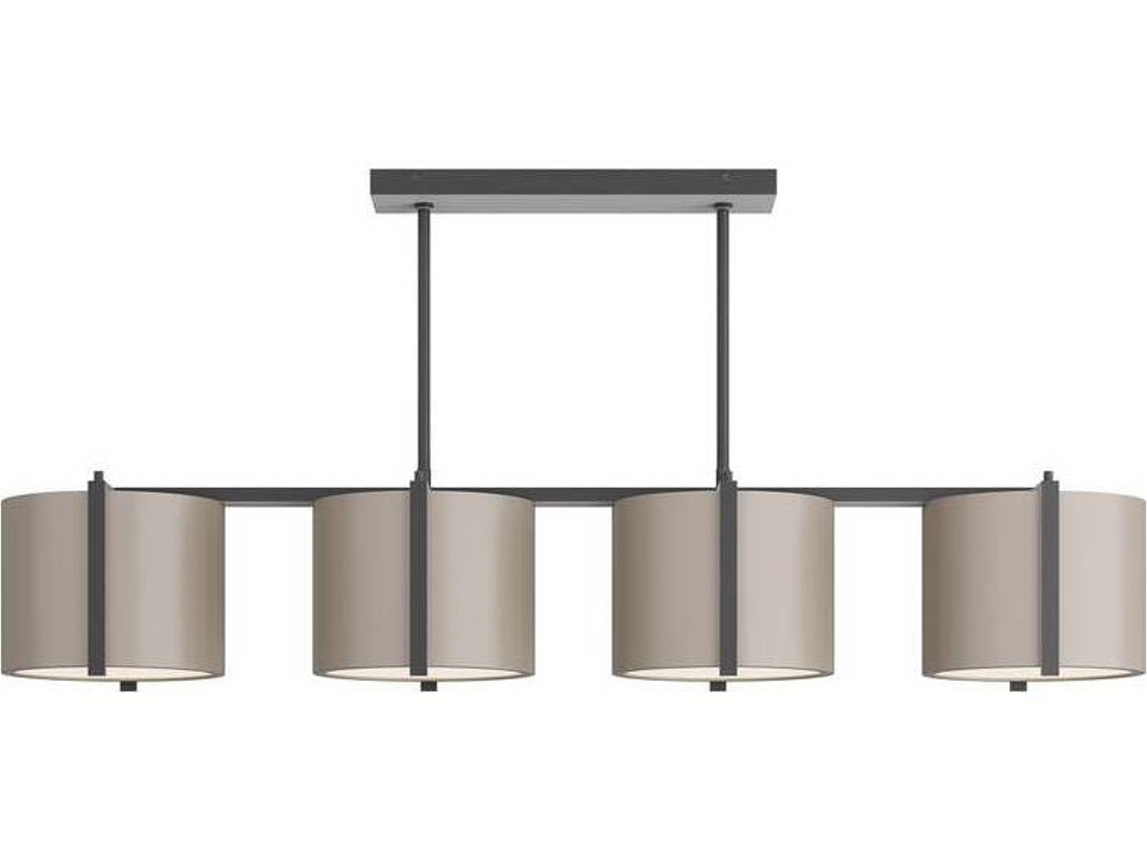 Arteriors Home 4-Light Taupe Gray Drum Island Pendant