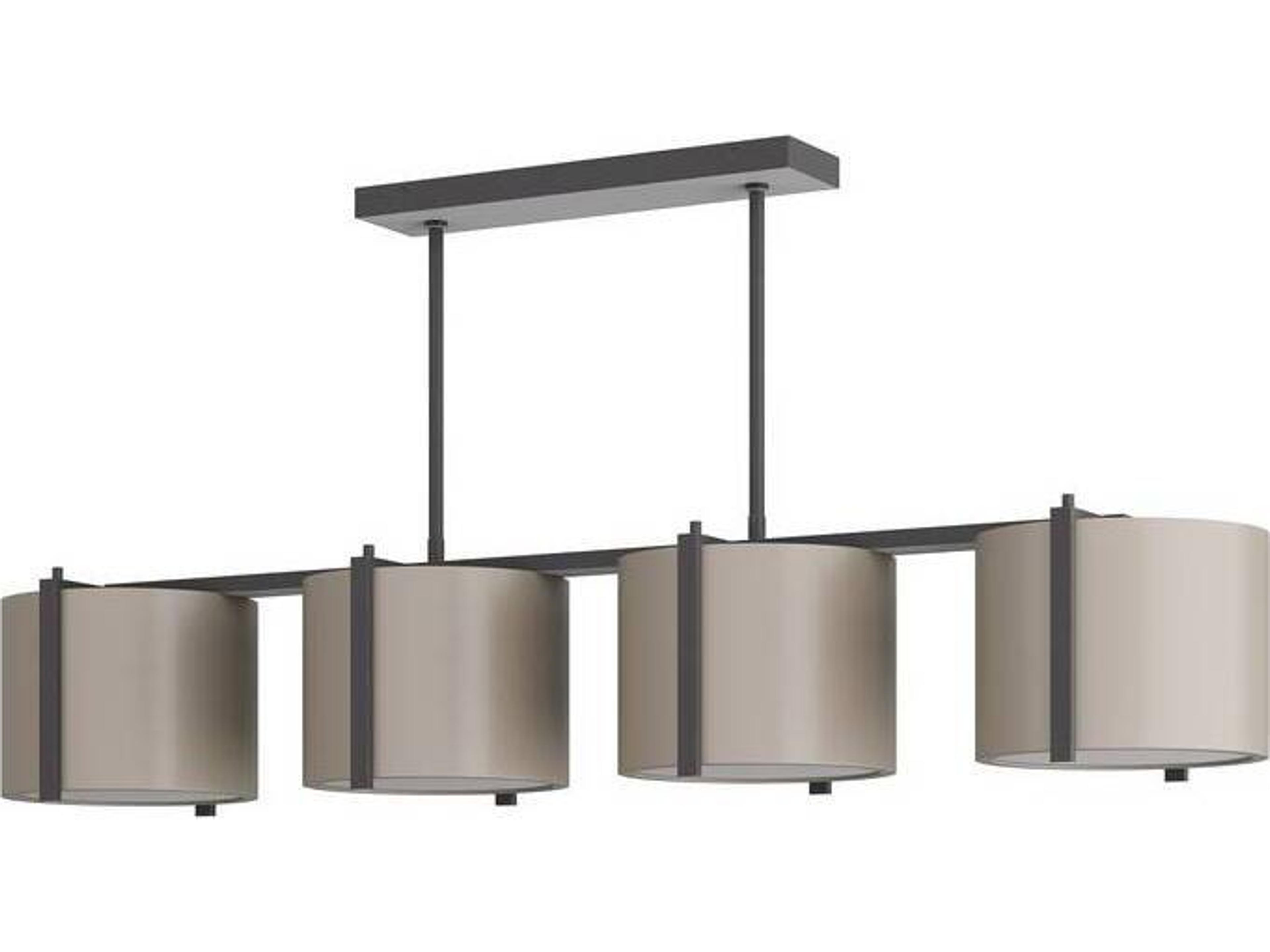 Arteriors Home 4-Light Taupe Gray Drum Island Pendant