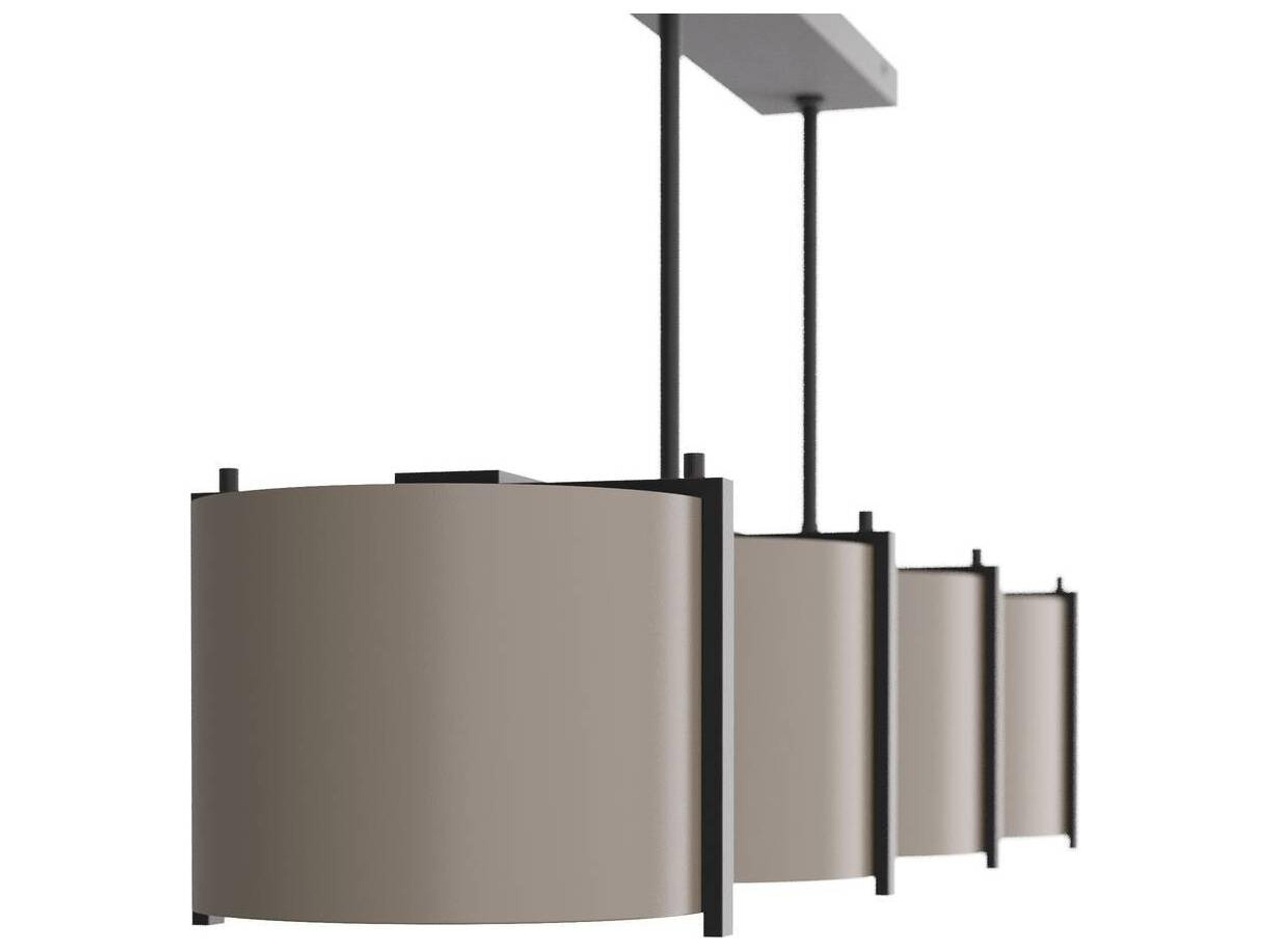 Arteriors Home 4-Light Taupe Gray Drum Island Pendant