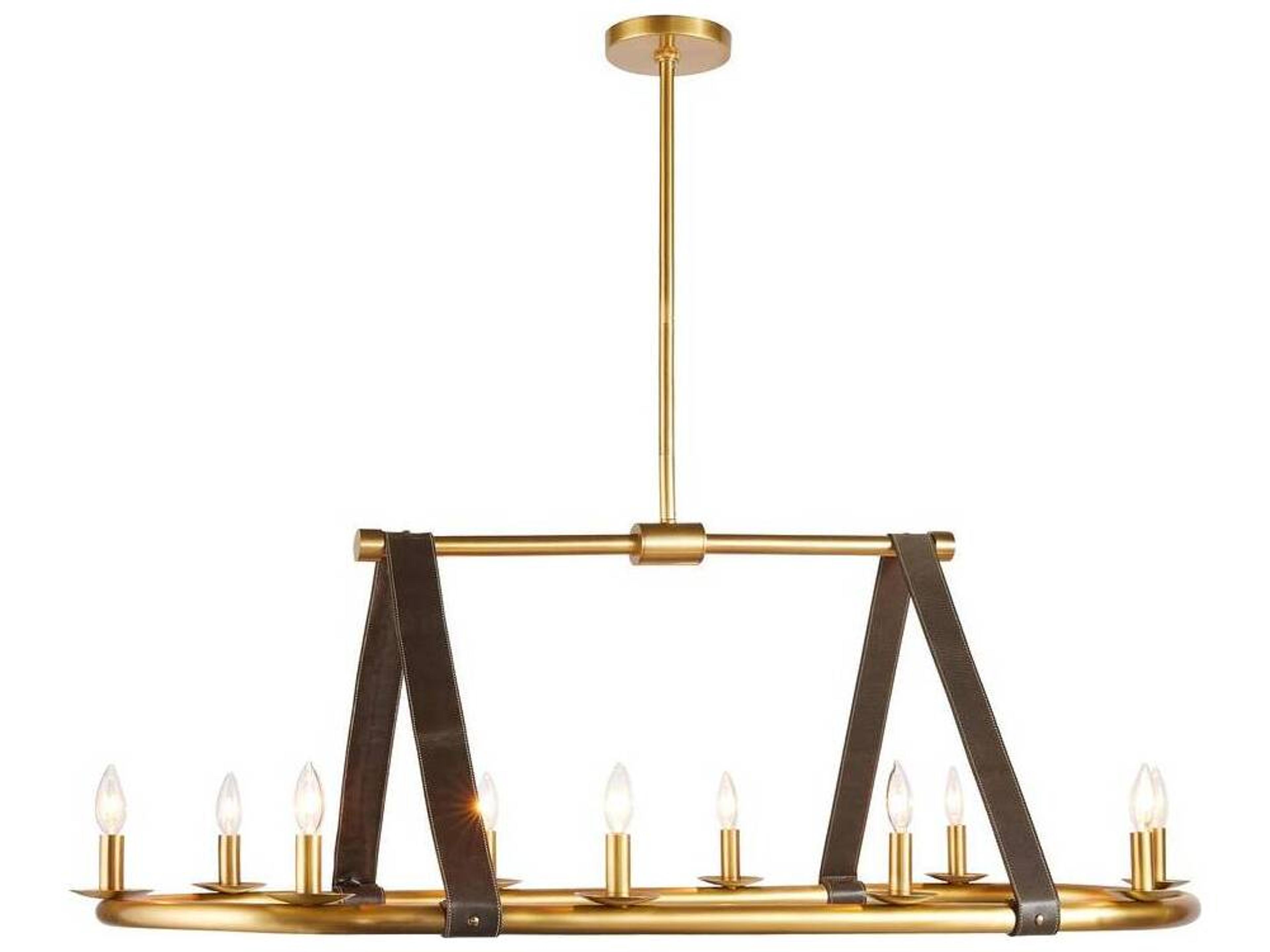 Englewood Linear Chandelier Equestrian Modern Ten Light