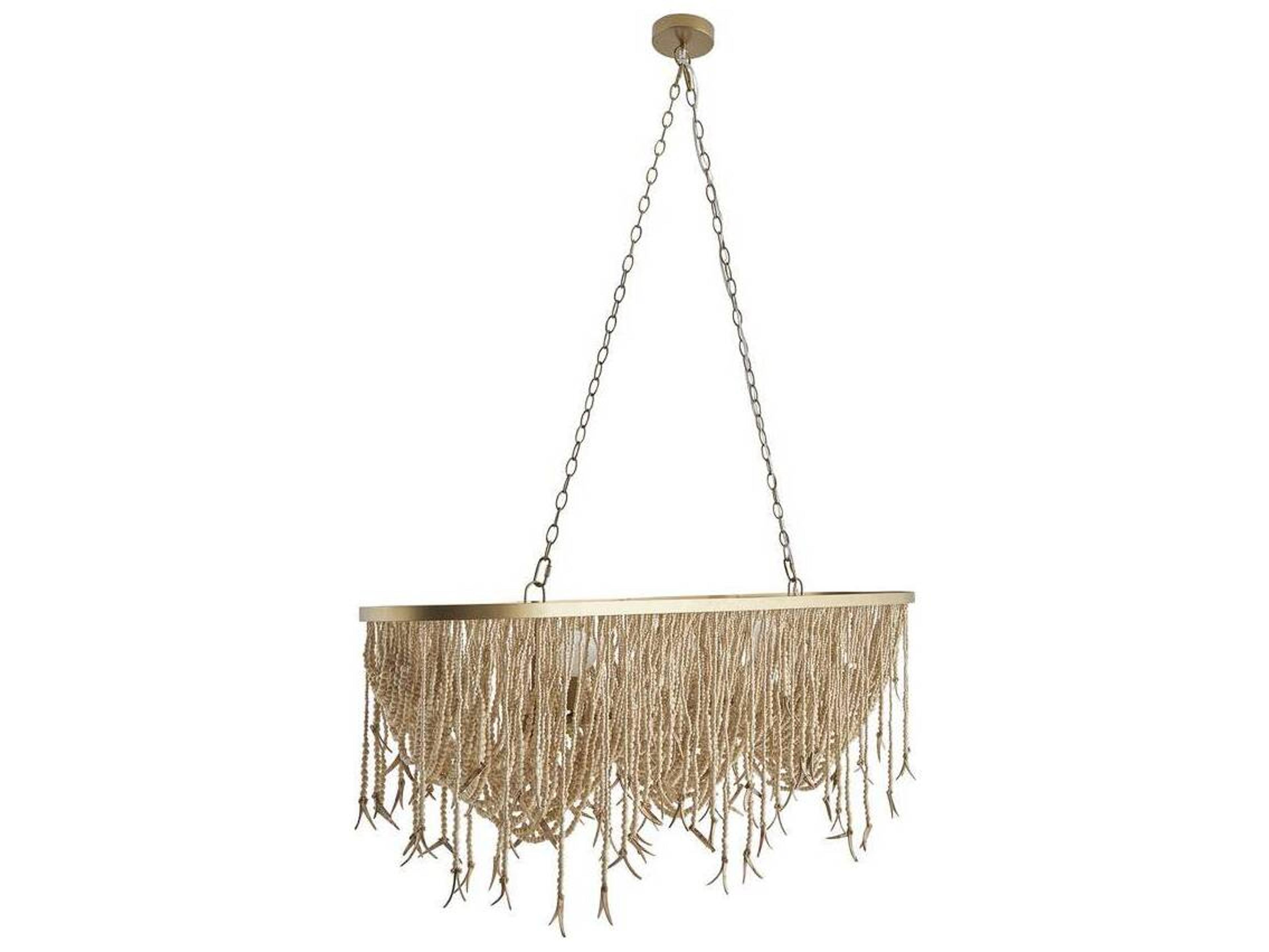 Arteriors Home Baja 3-Light Natural Brown Chandelier