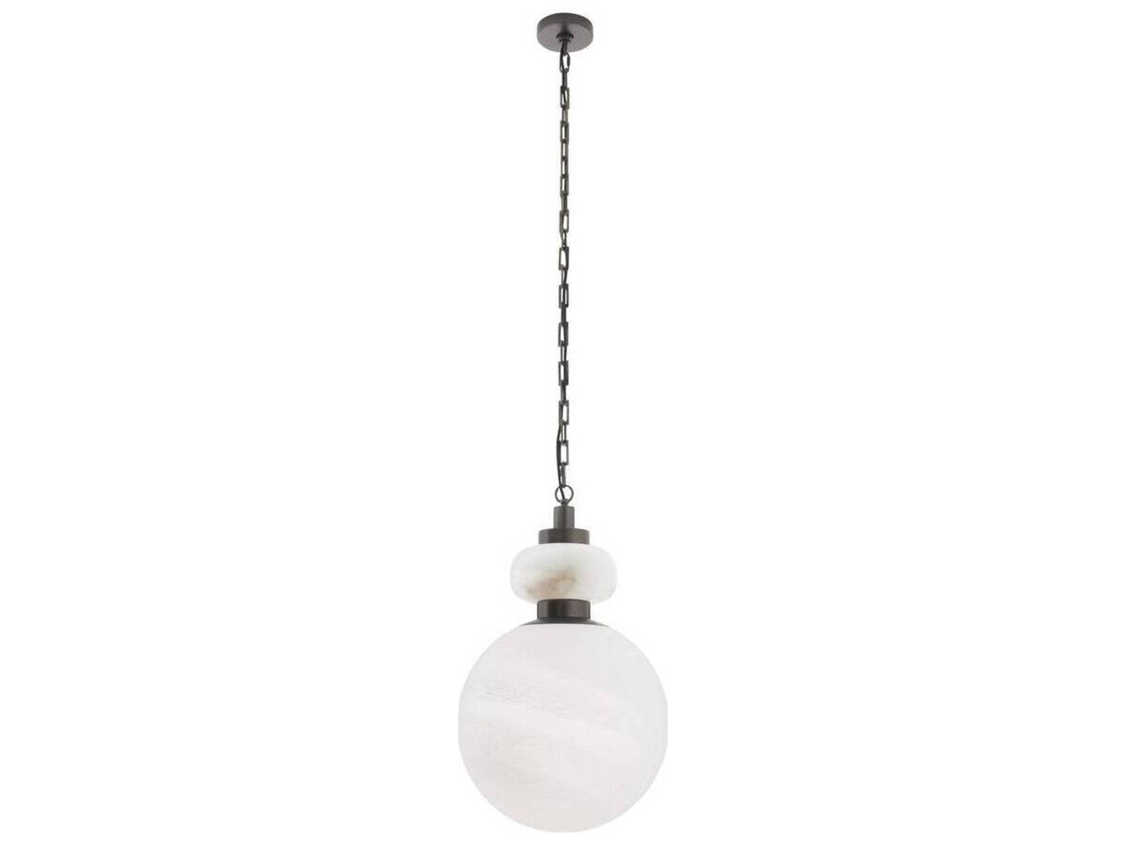Arteriors Home Matte Swirl Black Globe Pendant