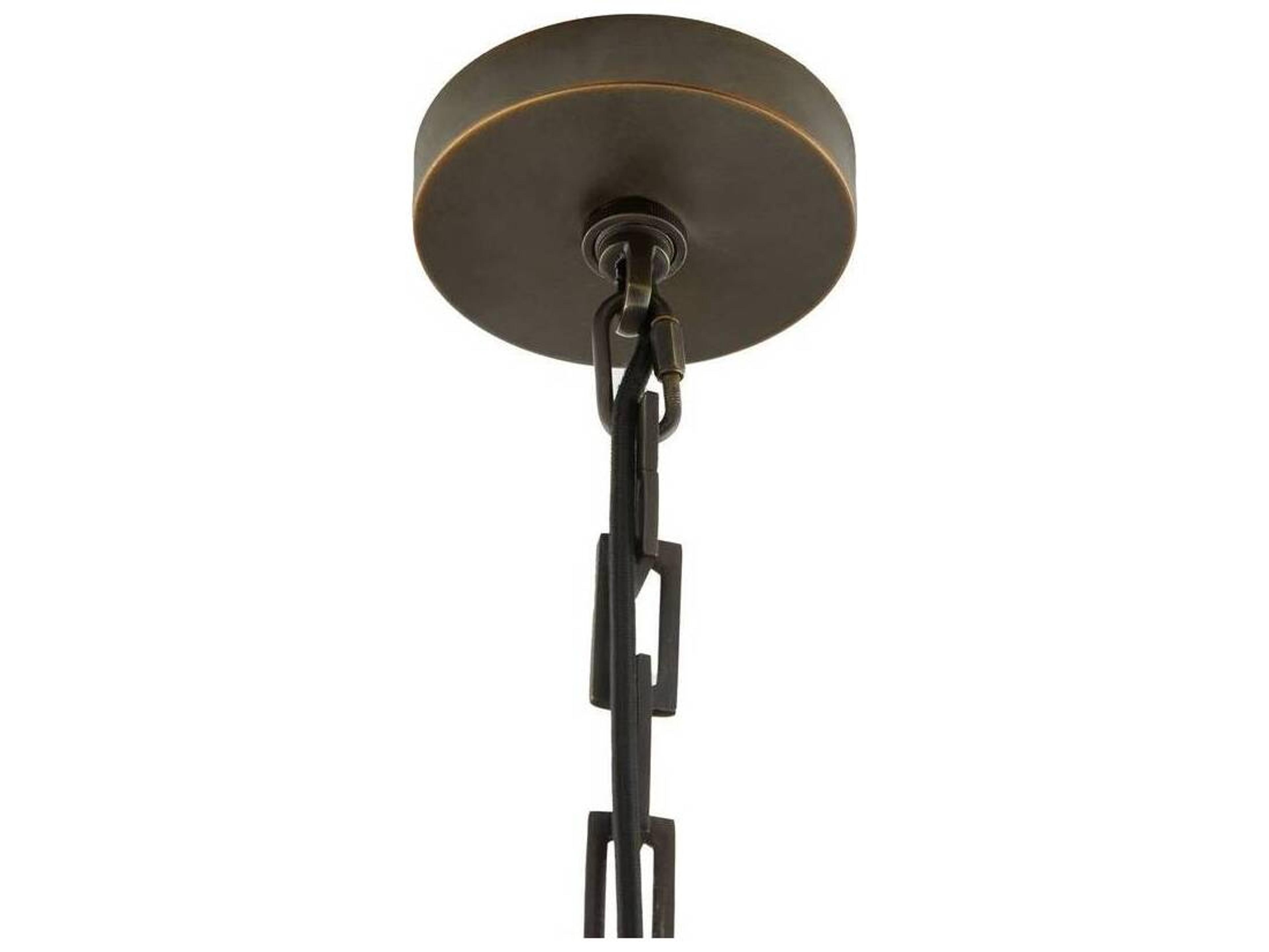 Arteriors Home Matte Swirl Black Globe Pendant