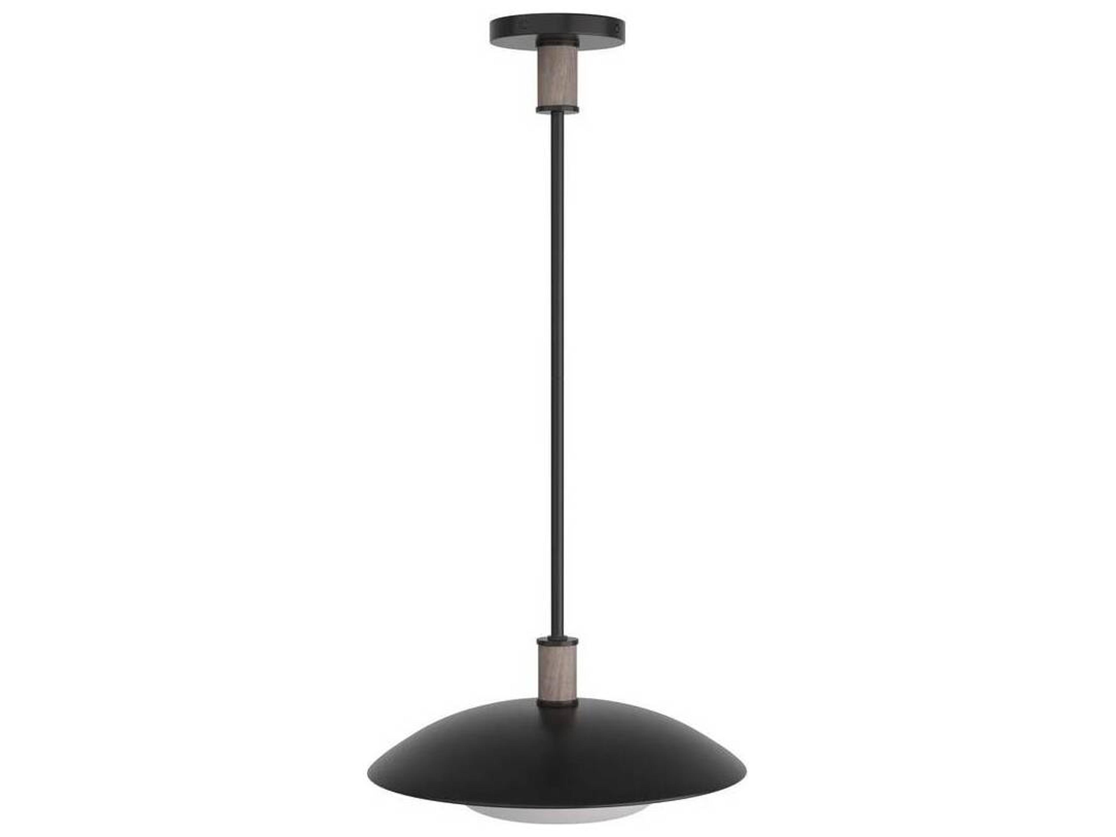 Arteriors Home Tobias 1-Light Blackened Iron Frosted Dome Pendant