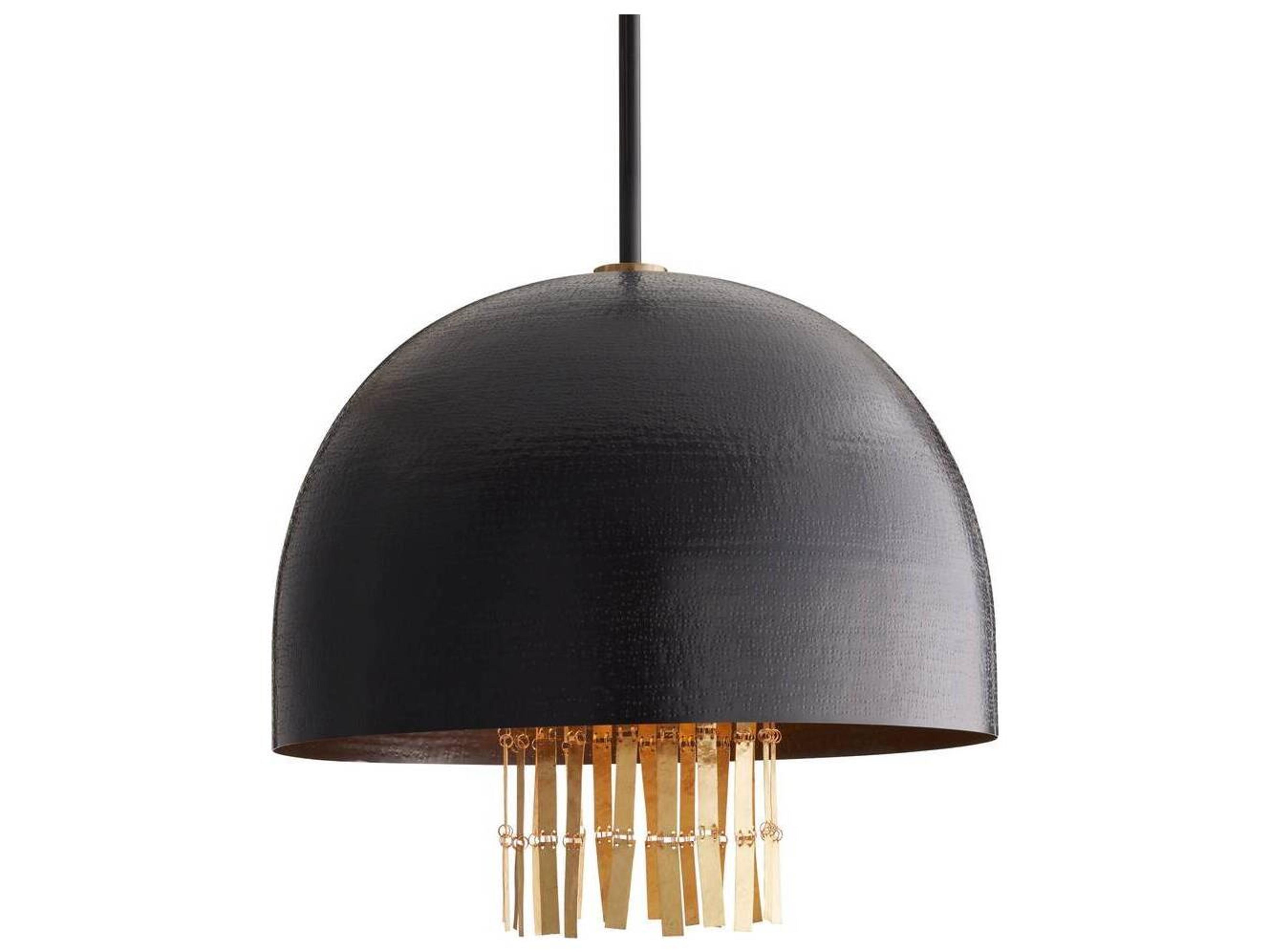 Arteriors Home Giraldo 3-Light English Bronze Antique Brass Dome Pendant