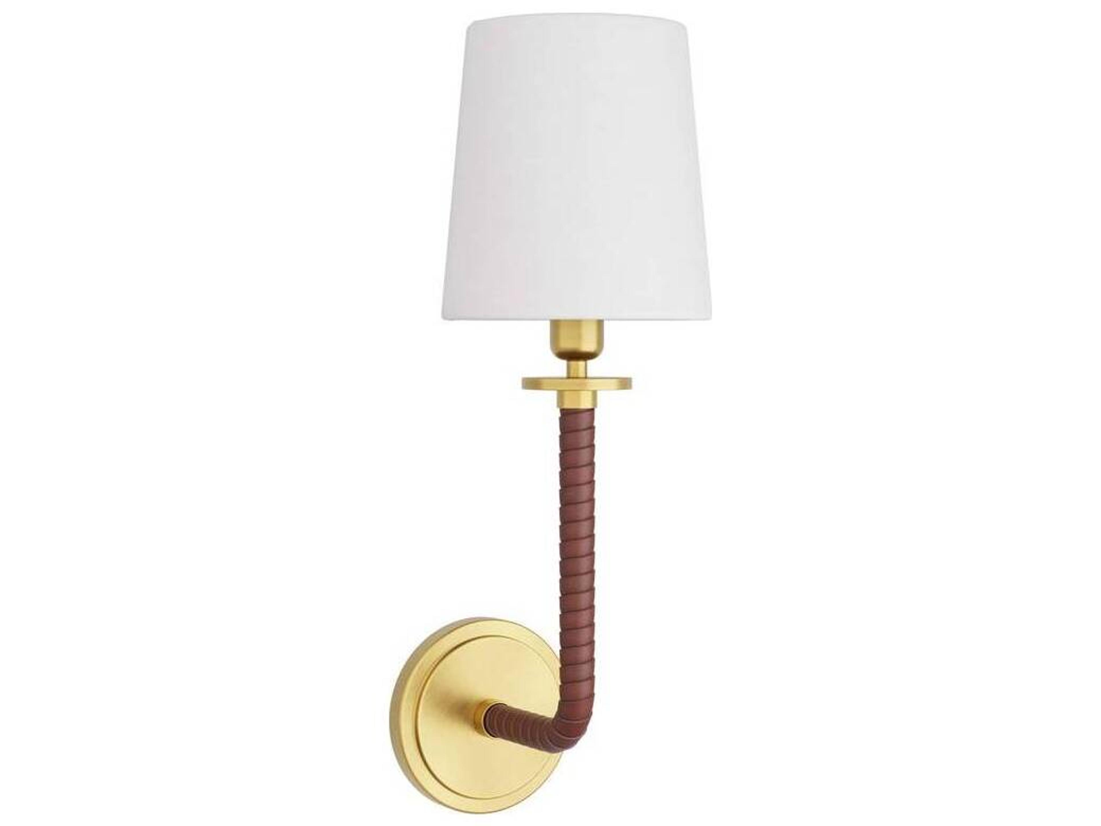 Arteriors Home Wayman 1-Light Antique Brass Oxblood Wall Sconce