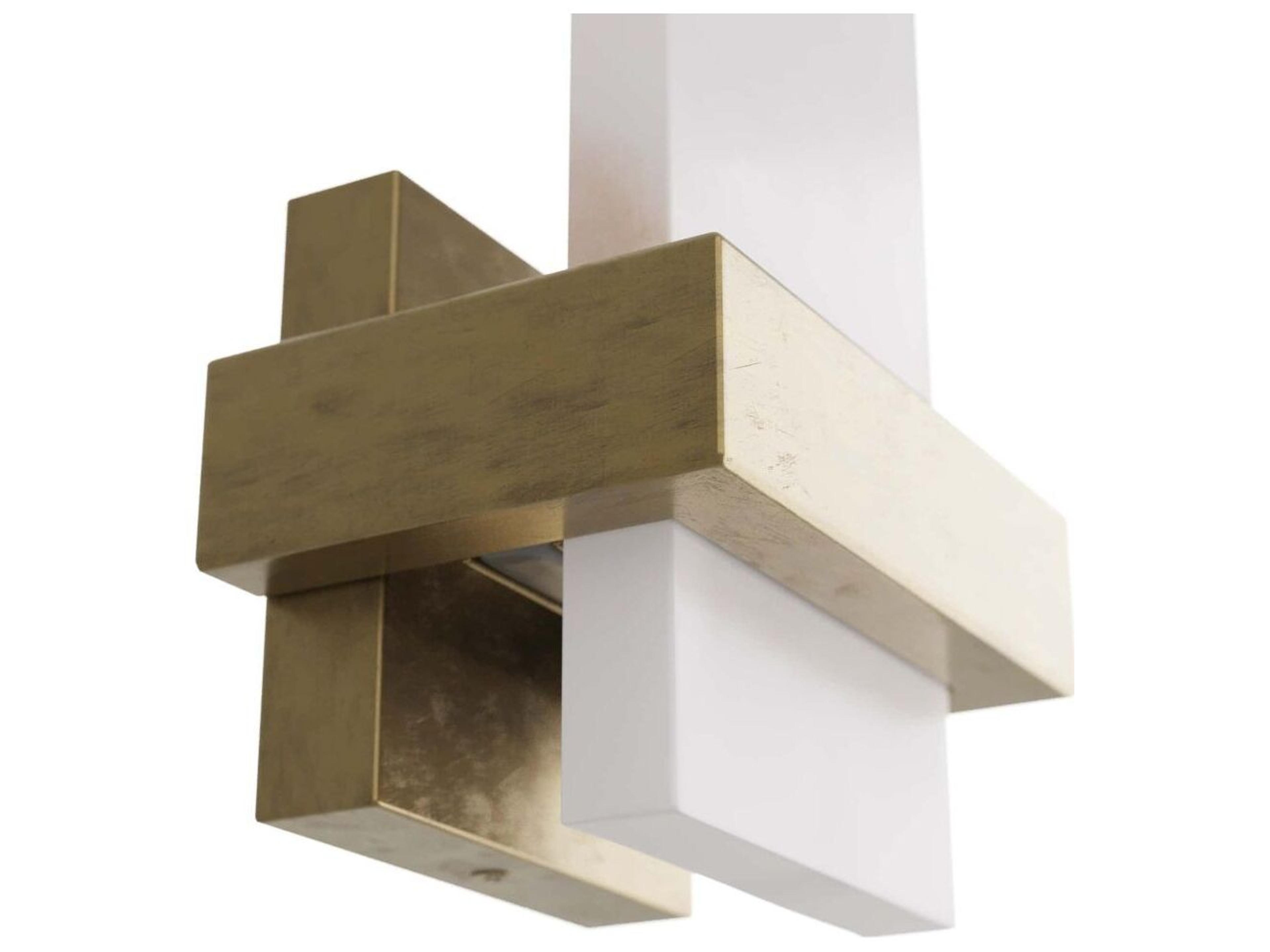 Arteriors Home Wembley 1-Light White Antique Brass Wall Sconce