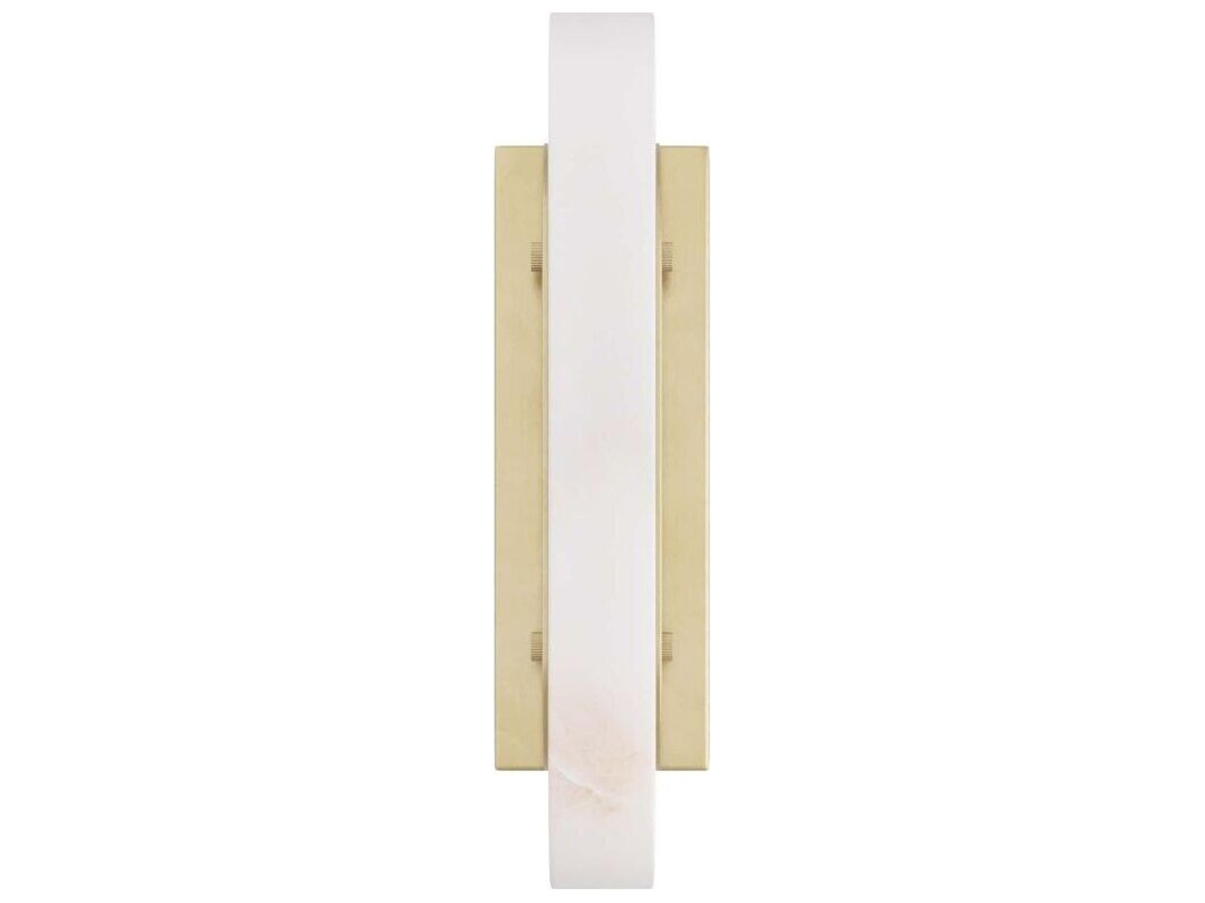 Arteriors Home Velasco 1-Light White Antique Brass Wall Sconce