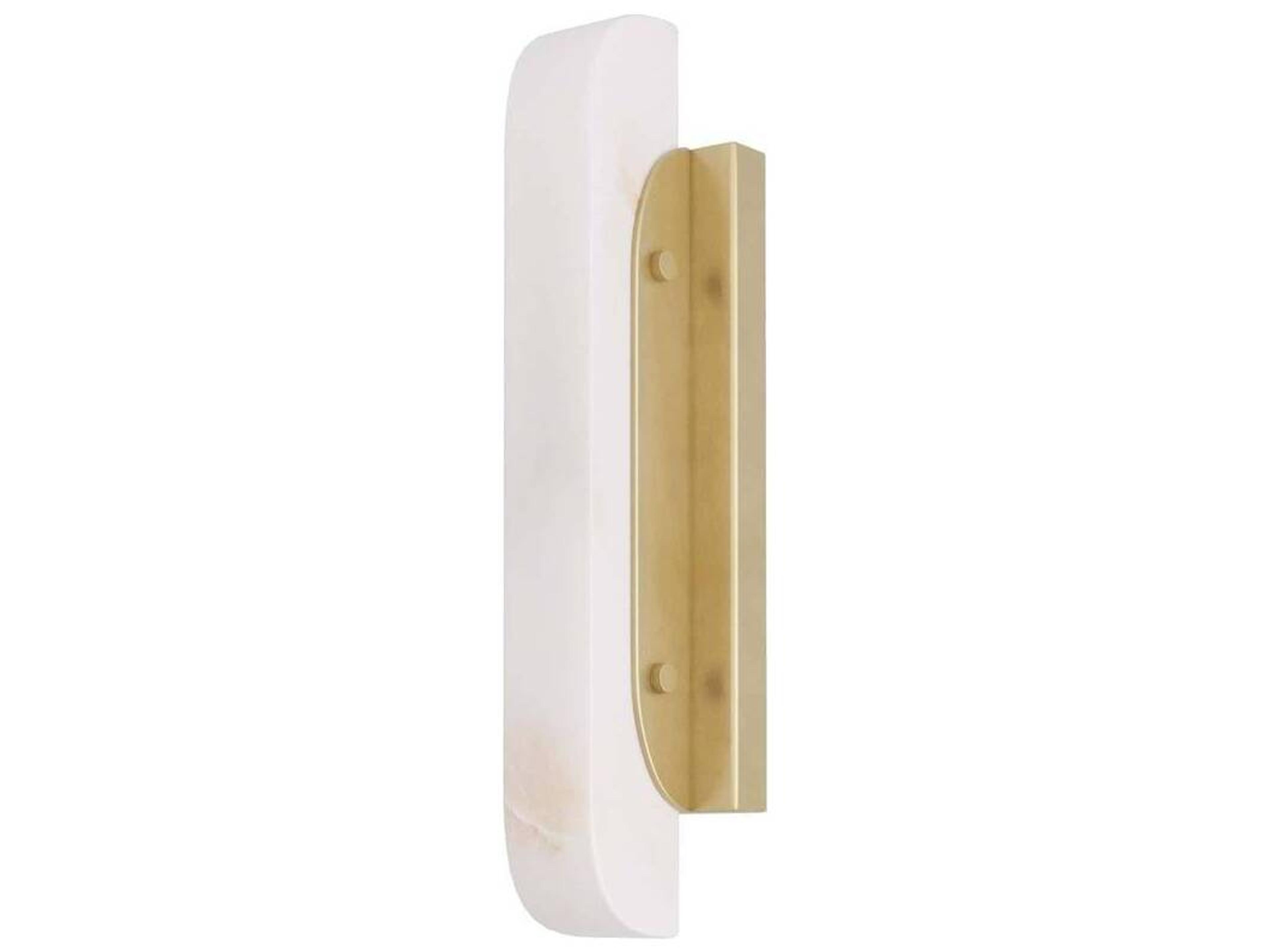Arteriors Home Velasco 1-Light White Antique Brass Wall Sconce