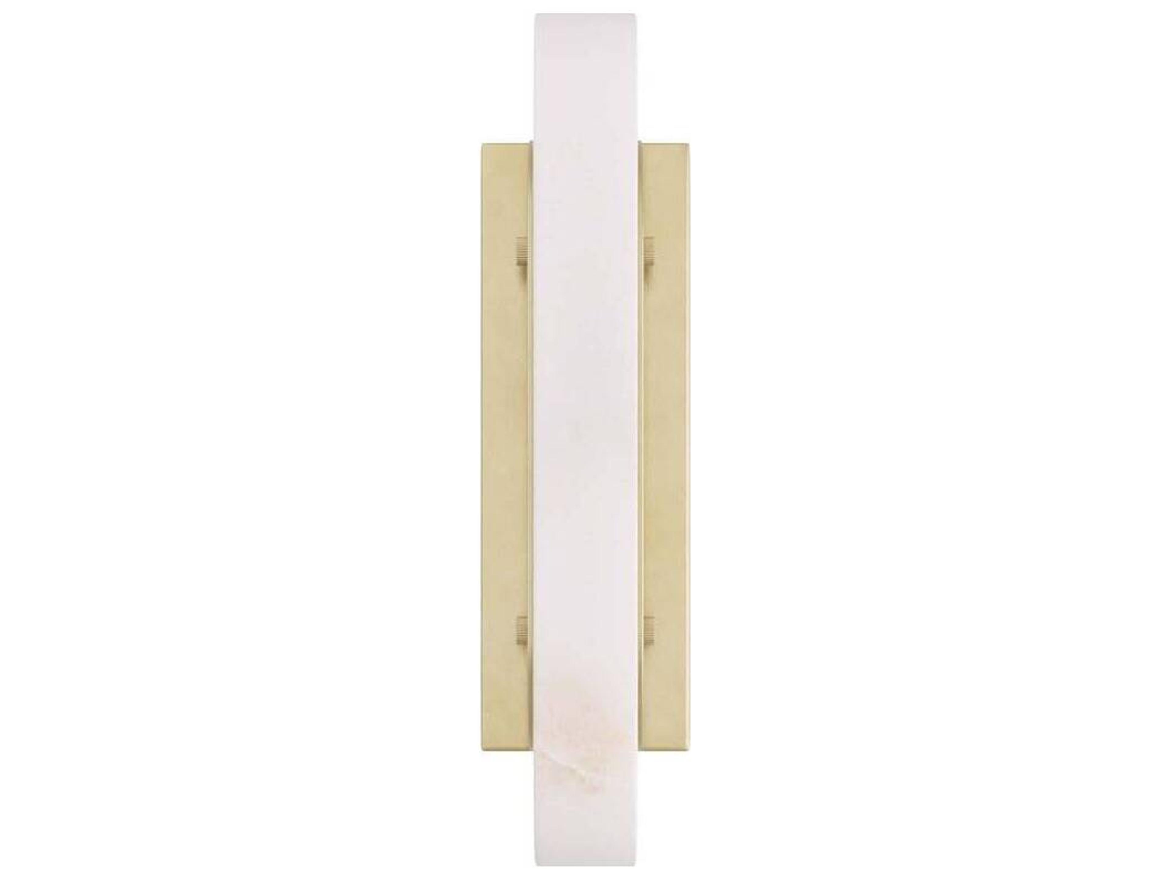 Arteriors Home Velasco 1-Light White Antique Brass Wall Sconce