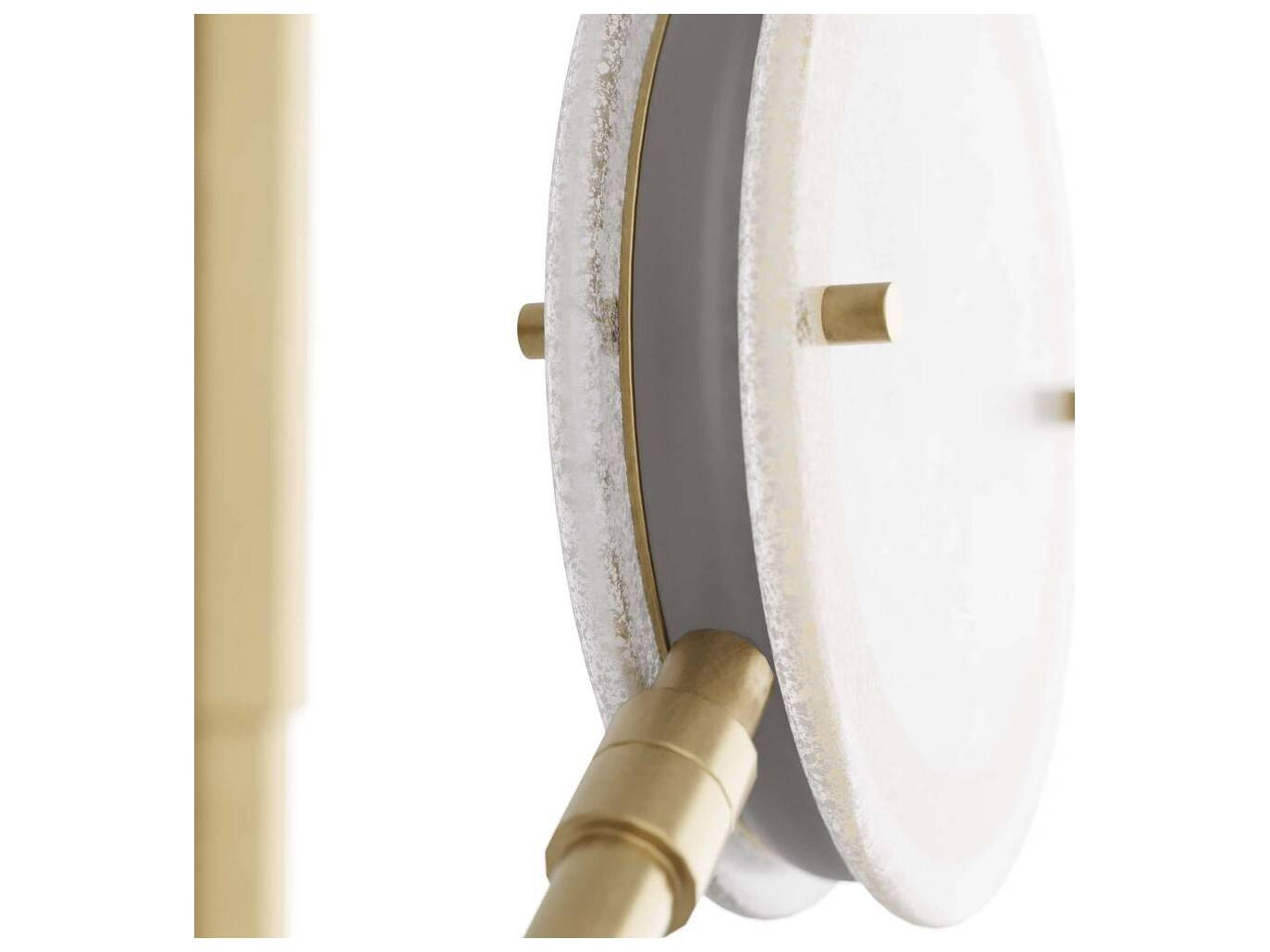 Arteriors Home 4-Light Clear Seedy Brass Wall Sconce