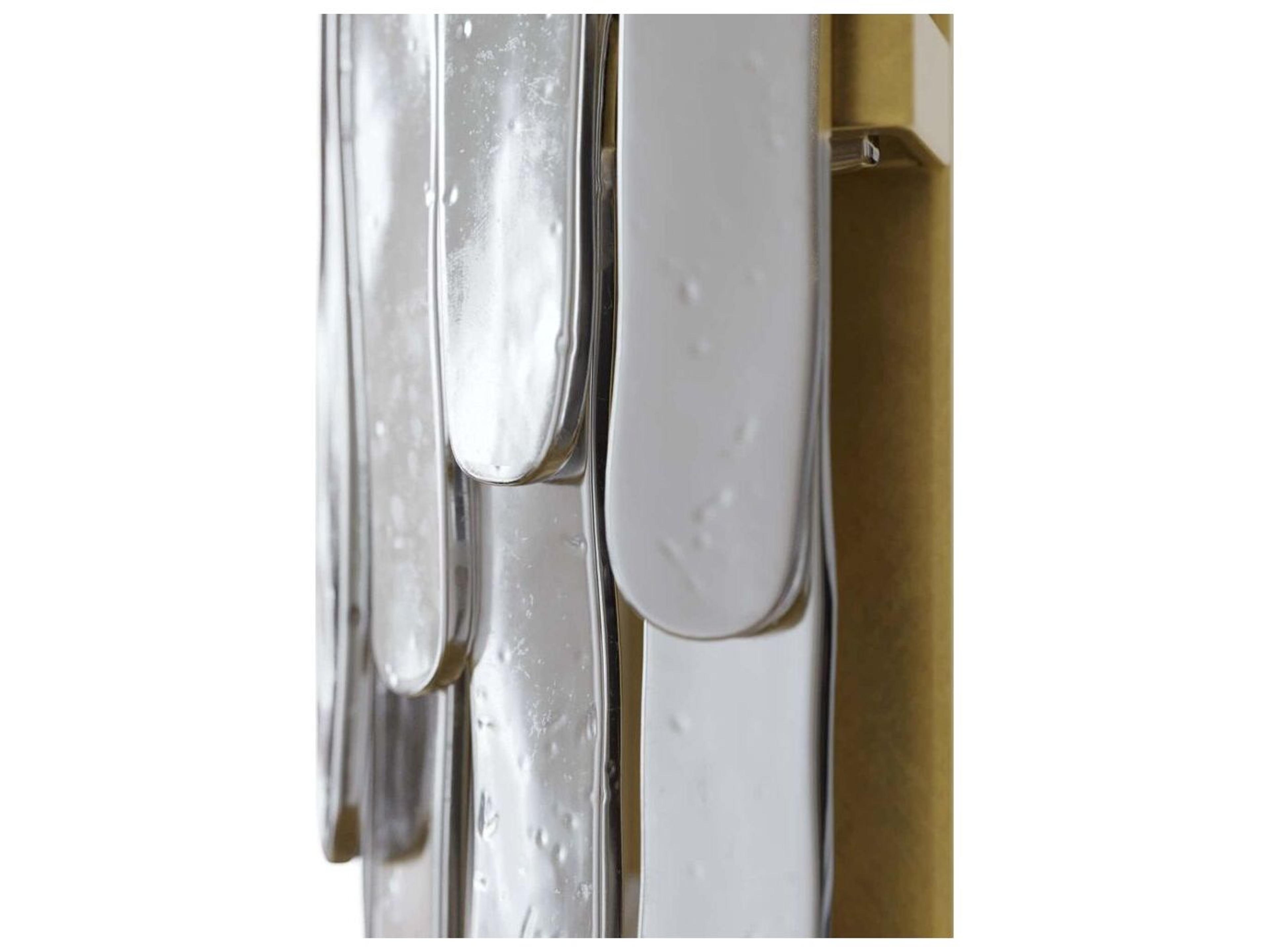 Arteriors Home Raine 2-Light Blue Smoke Luster Antique Brass Wall Sconce