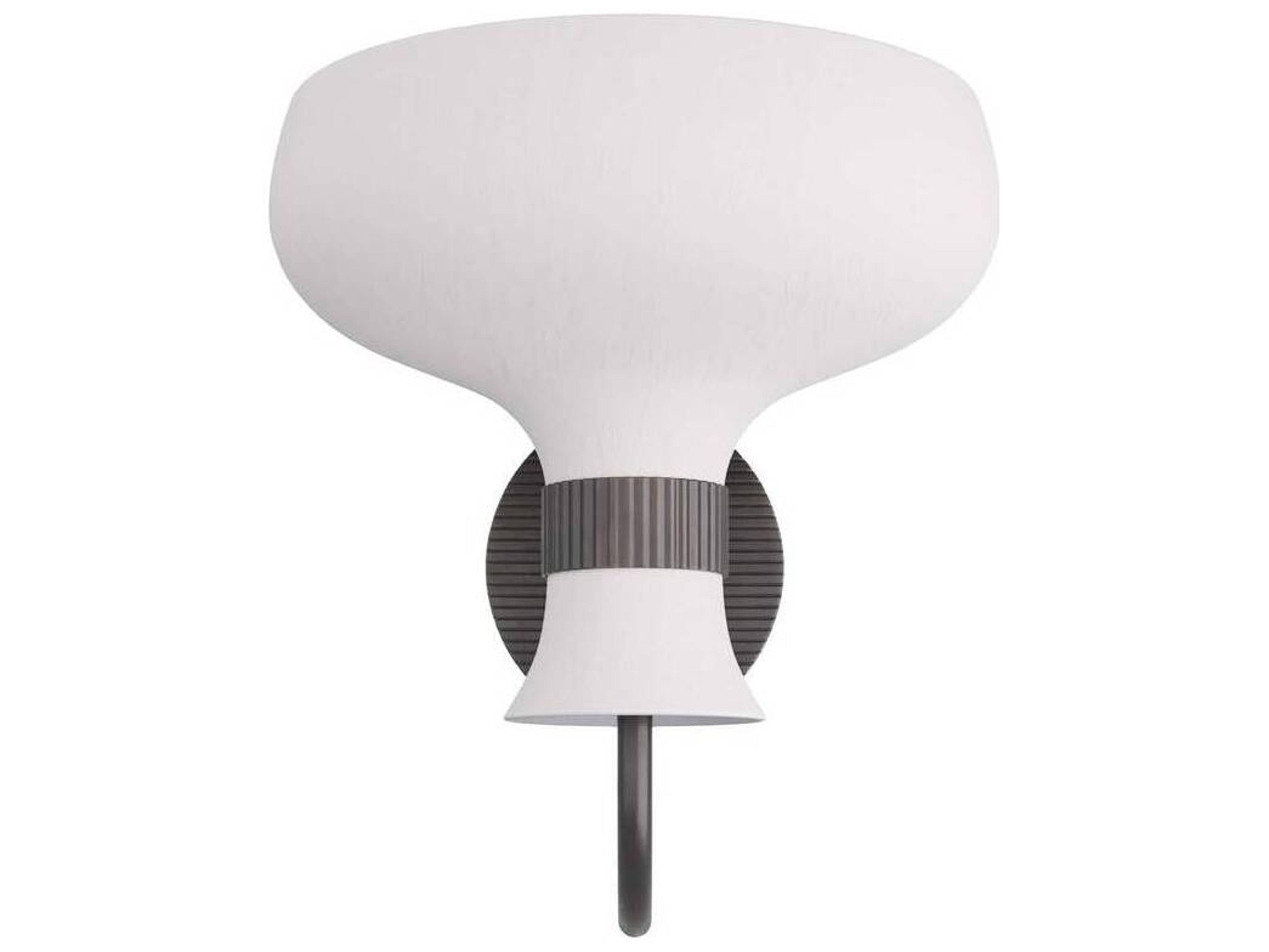 Arteriors Home 1-Light White Gesso Black Wall Sconce