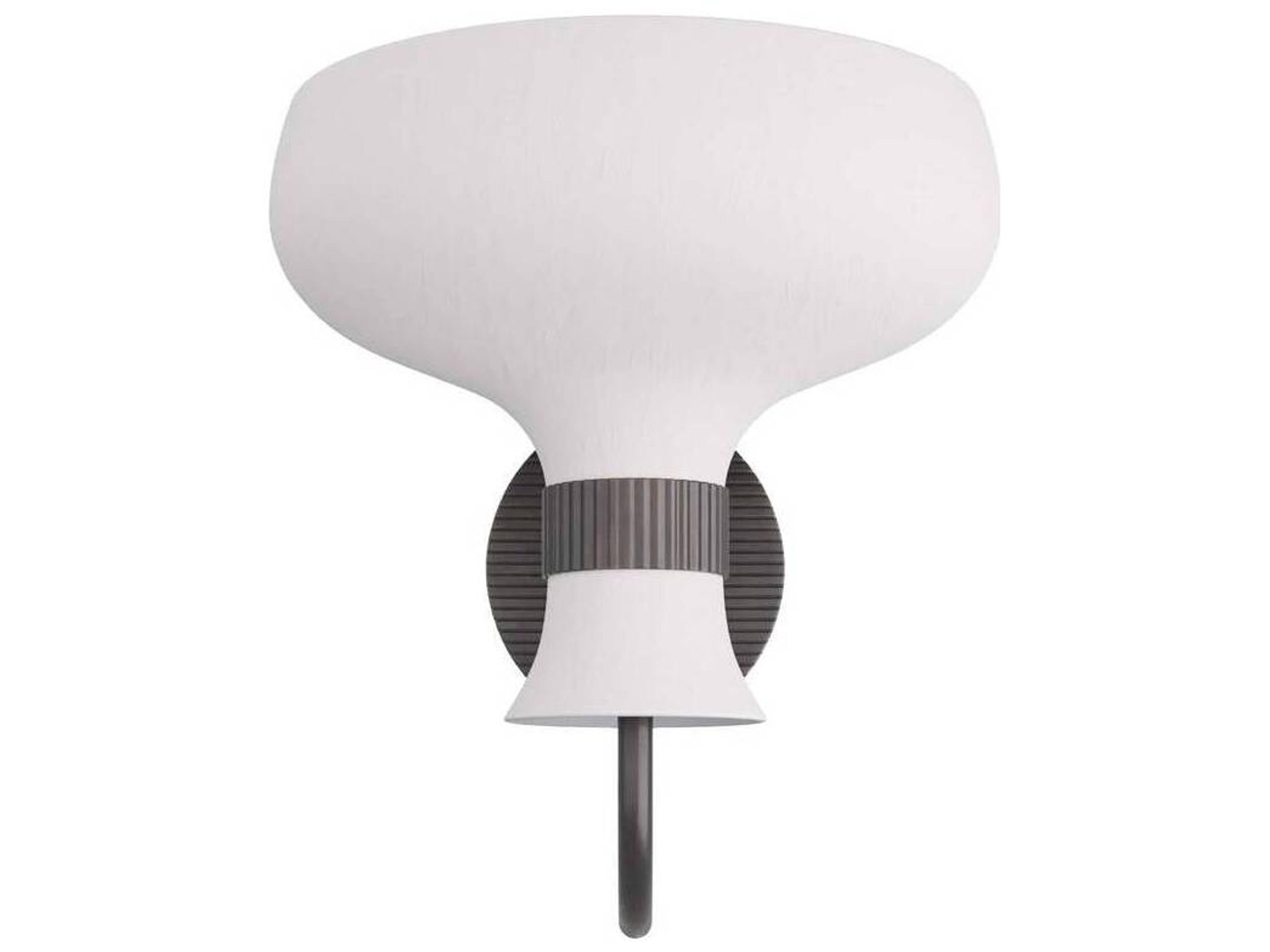 Arteriors Home 1-Light White Gesso Black Wall Sconce