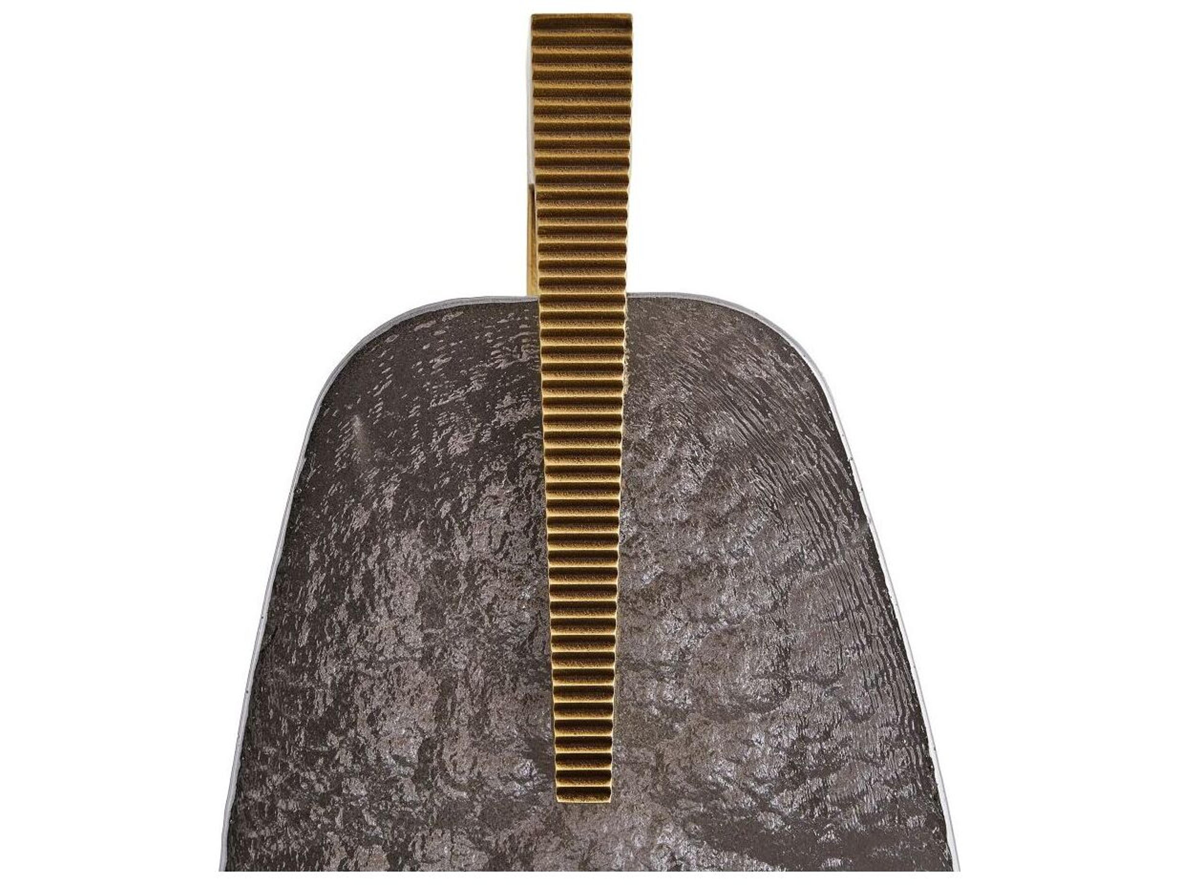 Arteriors Home Zelda 1-Light Antique Brass Smoke Luster Wall Sconce