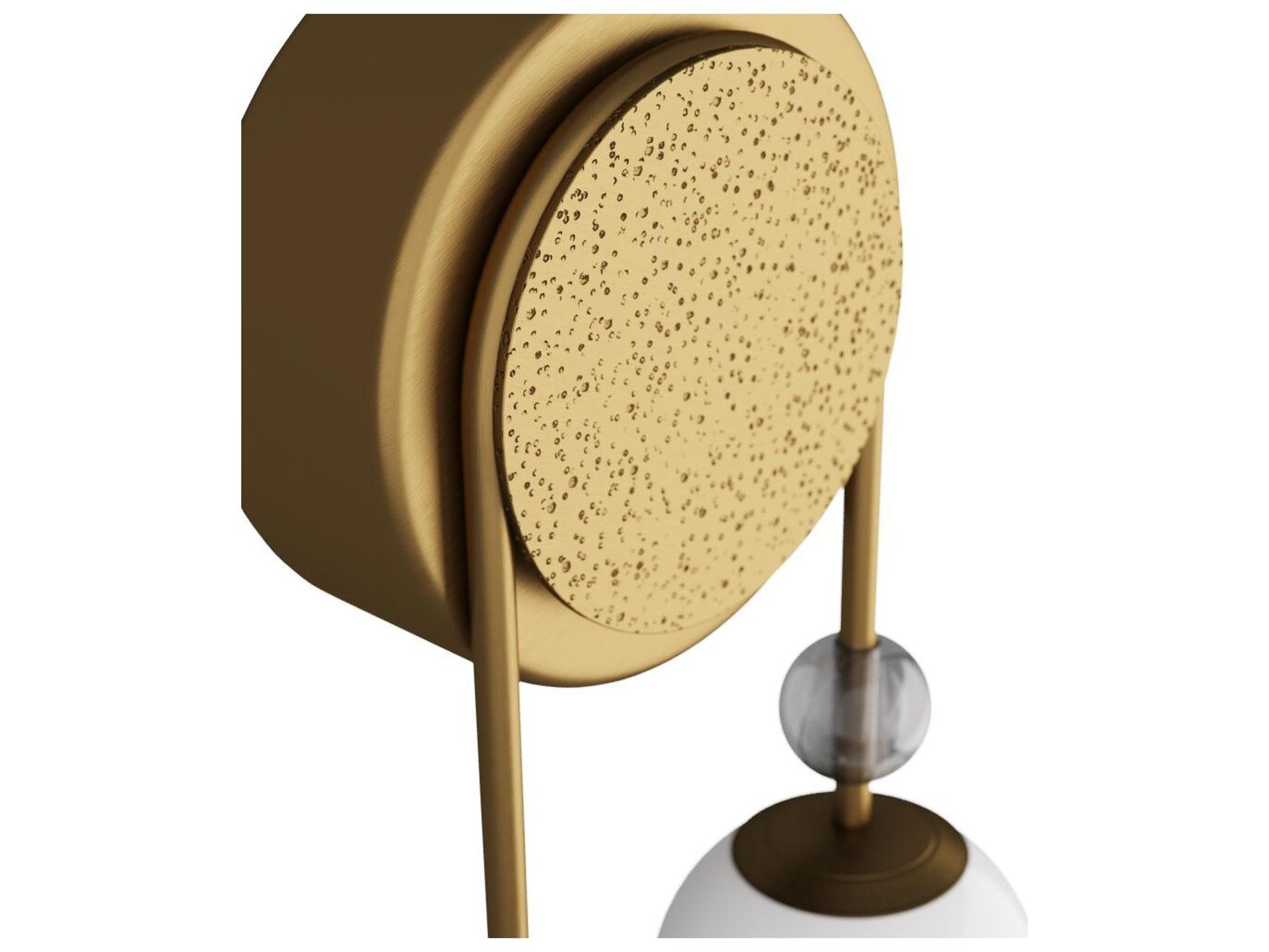 Arteriors Home Beverly 2-Light Antique Brass Opal Wall Sconce