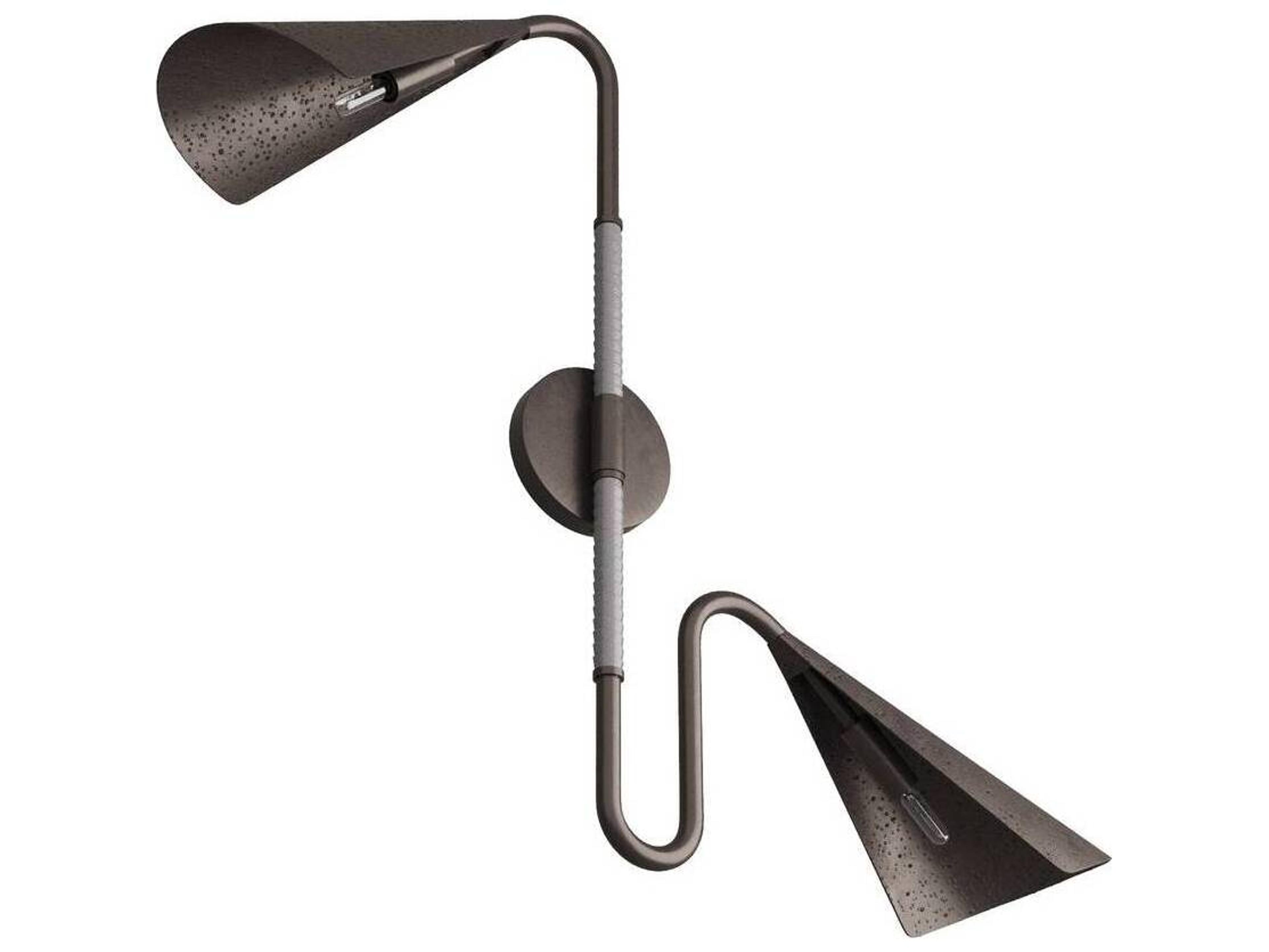 Arteriors Home Amerson 2-Light English Bronze Graphite Swing Wall Sconce