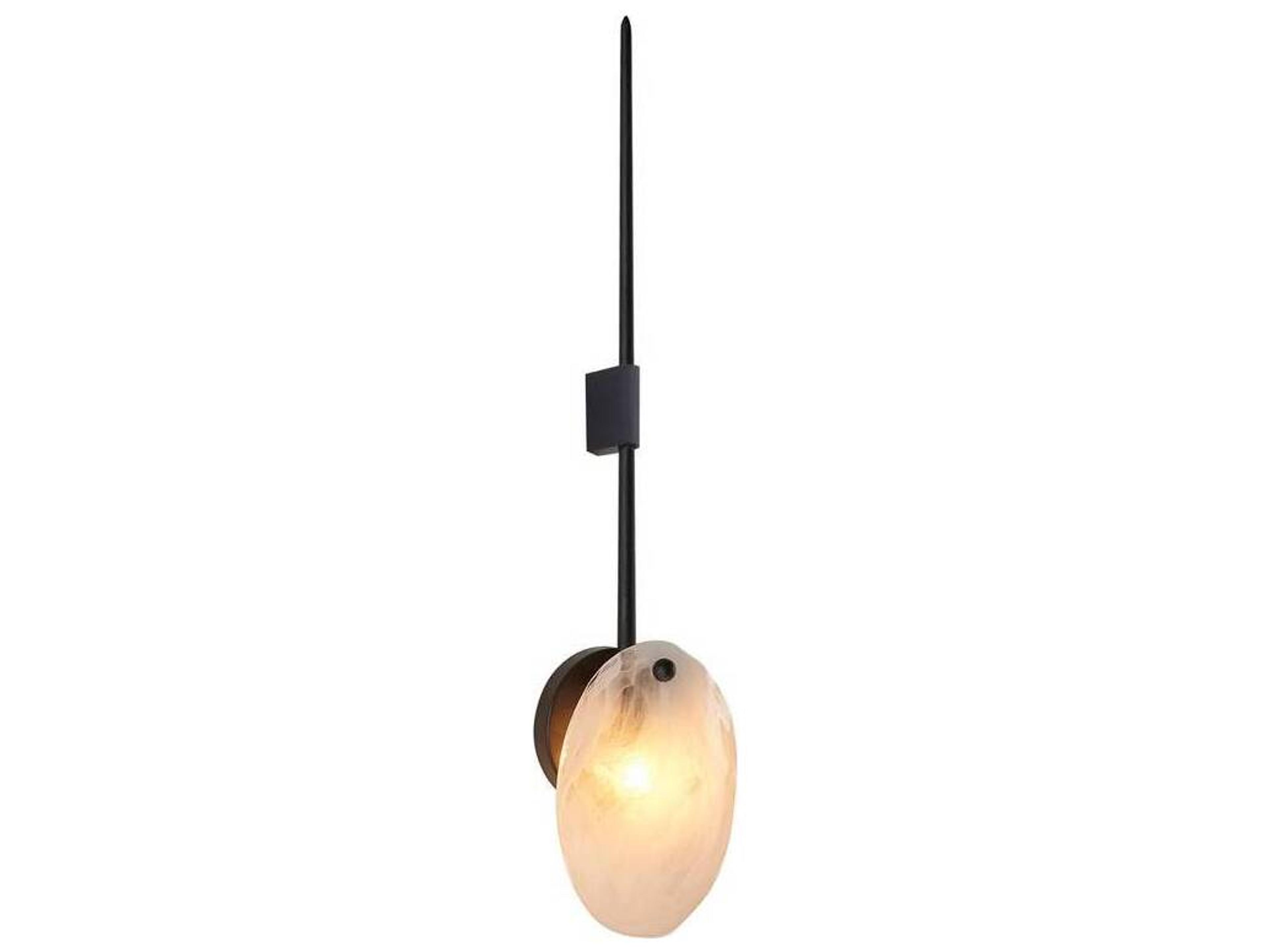Arteriors Home 1-Light Opal Swirl Black Wall Sconce