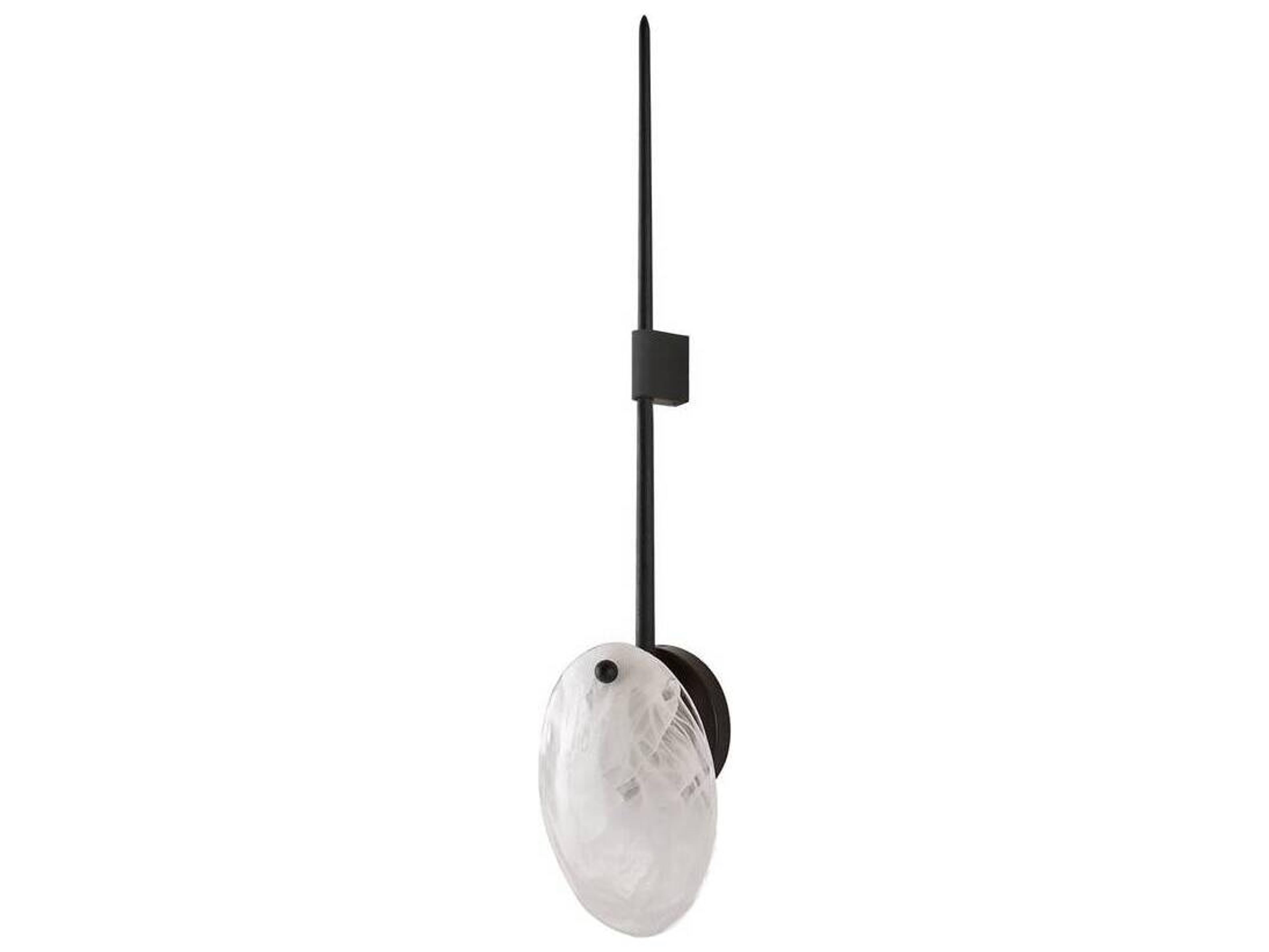 Arteriors Home 1-Light Opal Swirl Black Wall Sconce