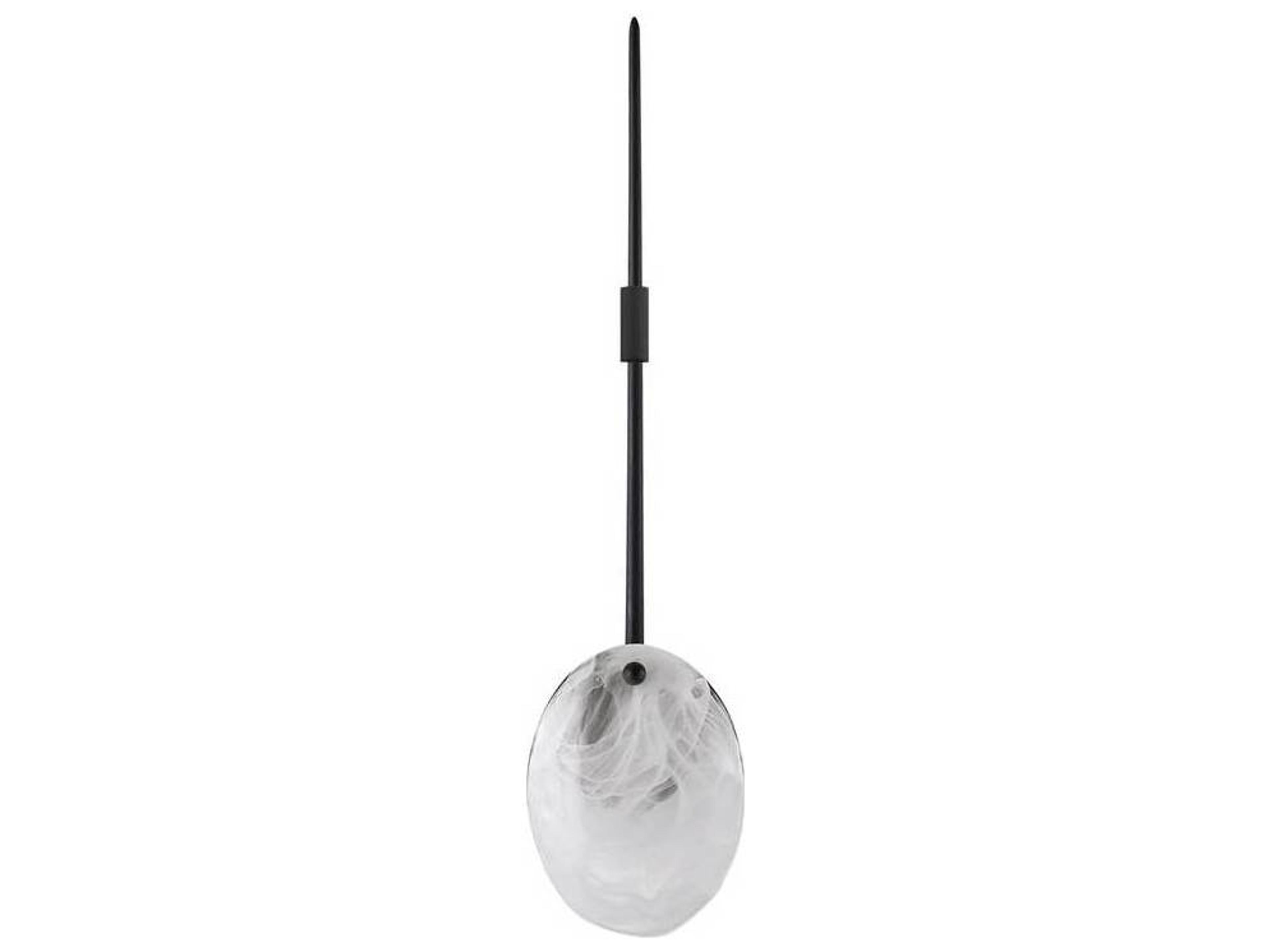 Arteriors Home 1-Light Opal Swirl Black Wall Sconce