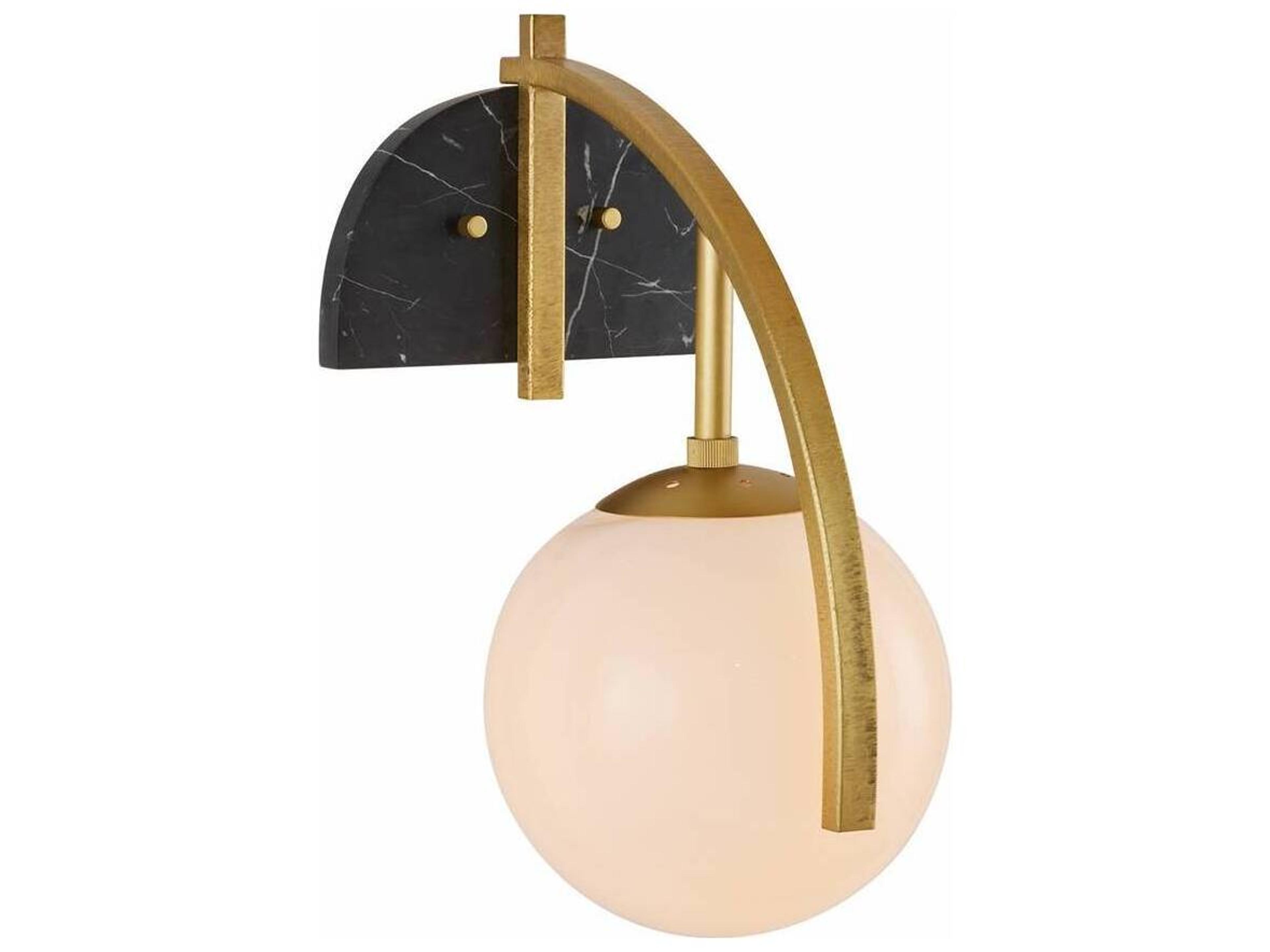 Arteriors Home 1-Light Opal Brass Wall Sconce