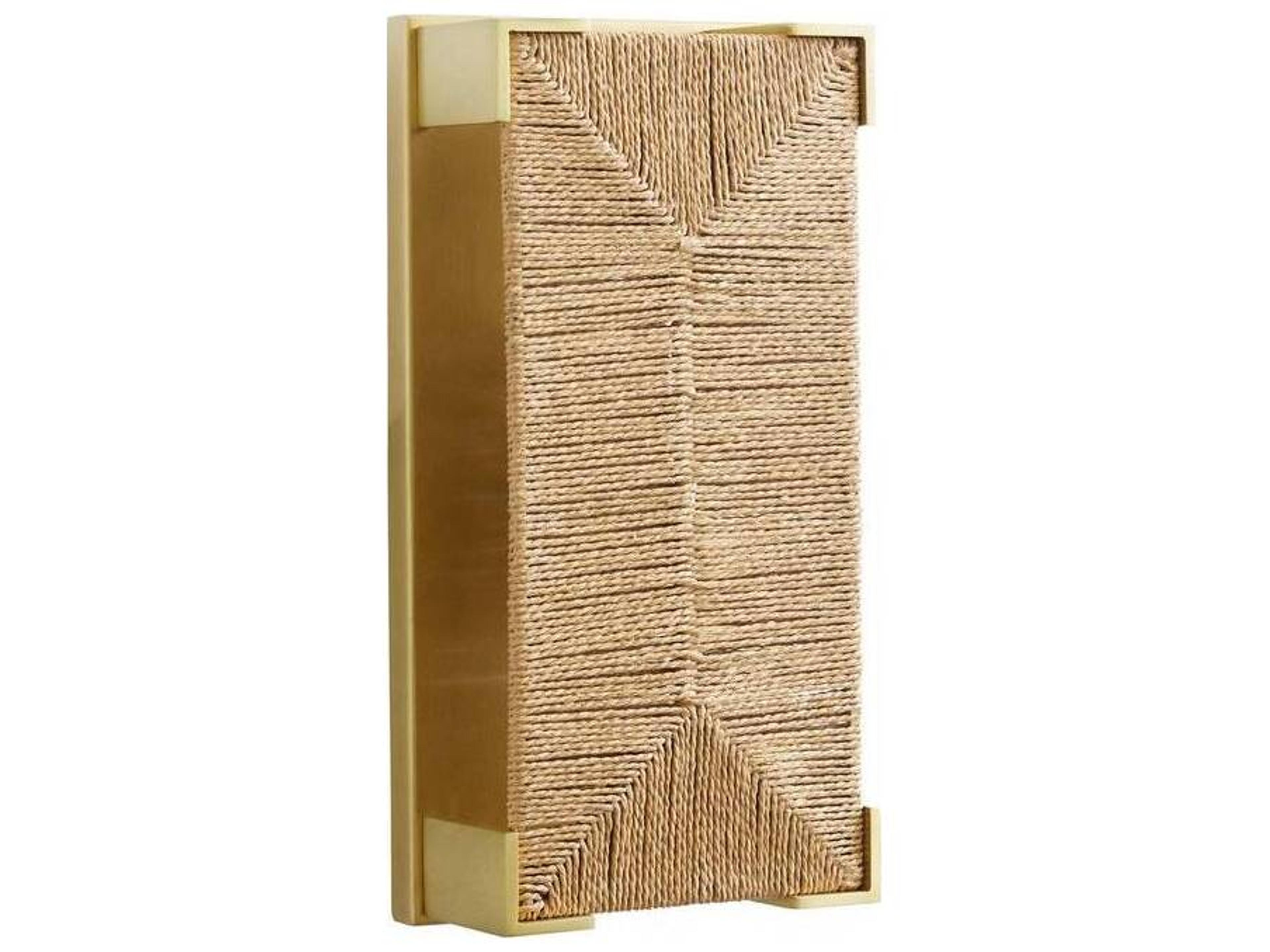 Arteriors Home Finnegan 1-Light Natural Antique Brass Wall Sconce