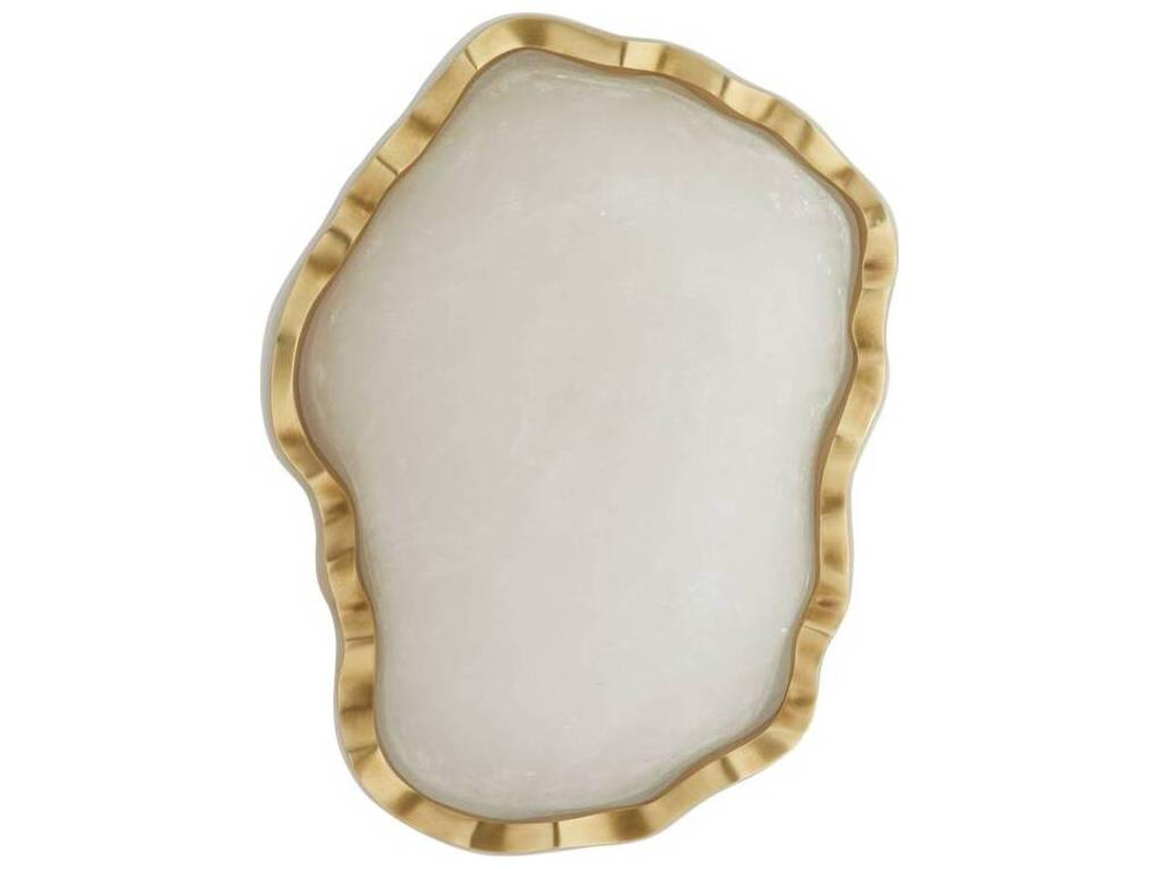 Arteriors Home Grace 1-Light White Antique Brass Wall Sconce