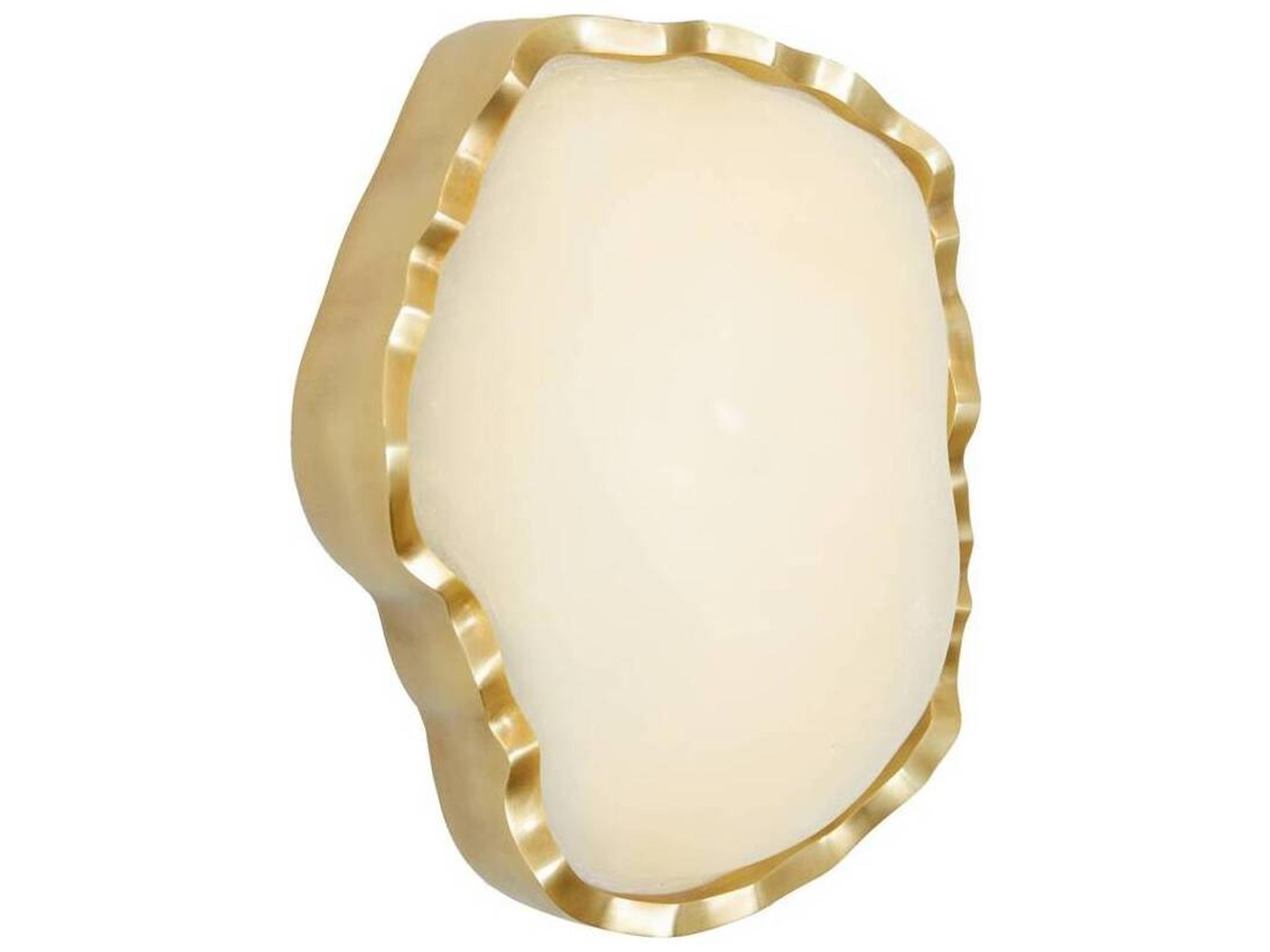 Arteriors Home Grace 1-Light White Antique Brass Wall Sconce