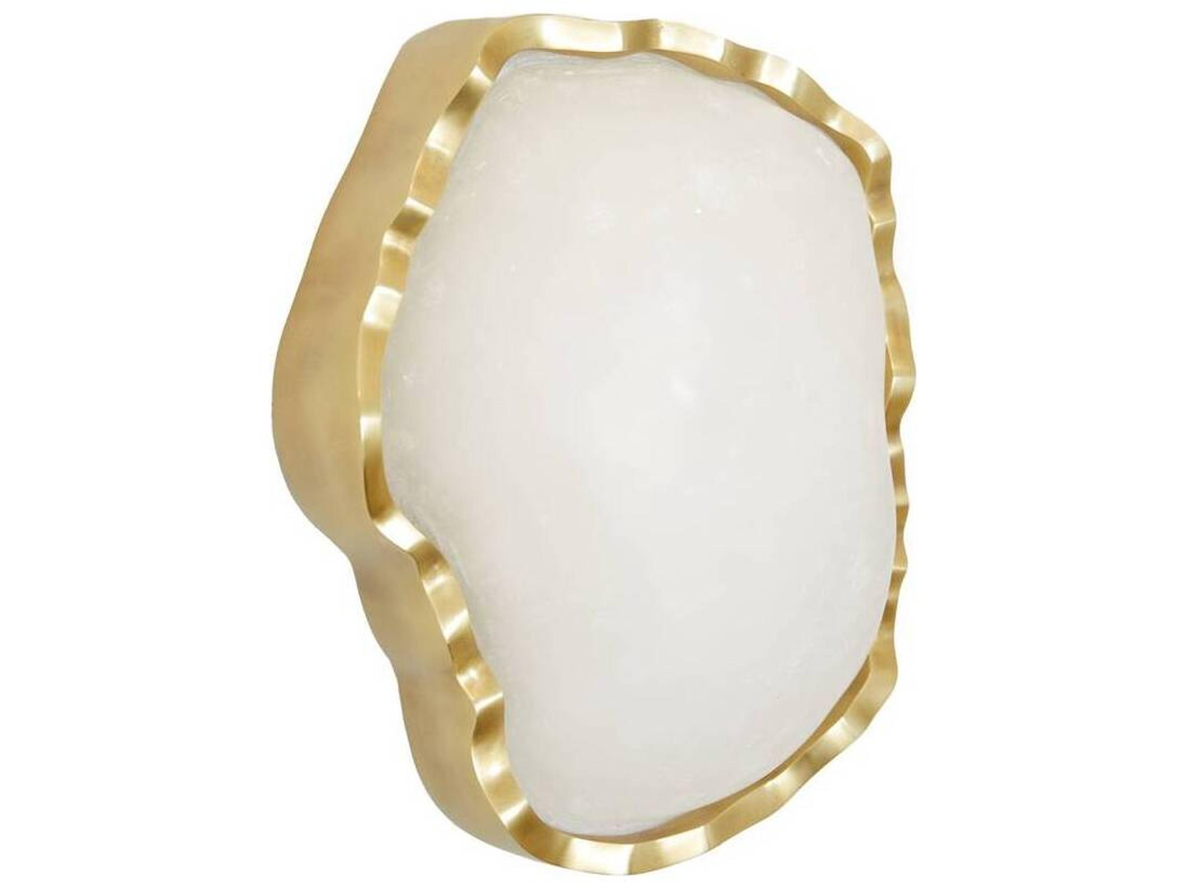 Arteriors Home Grace 1-Light White Antique Brass Wall Sconce