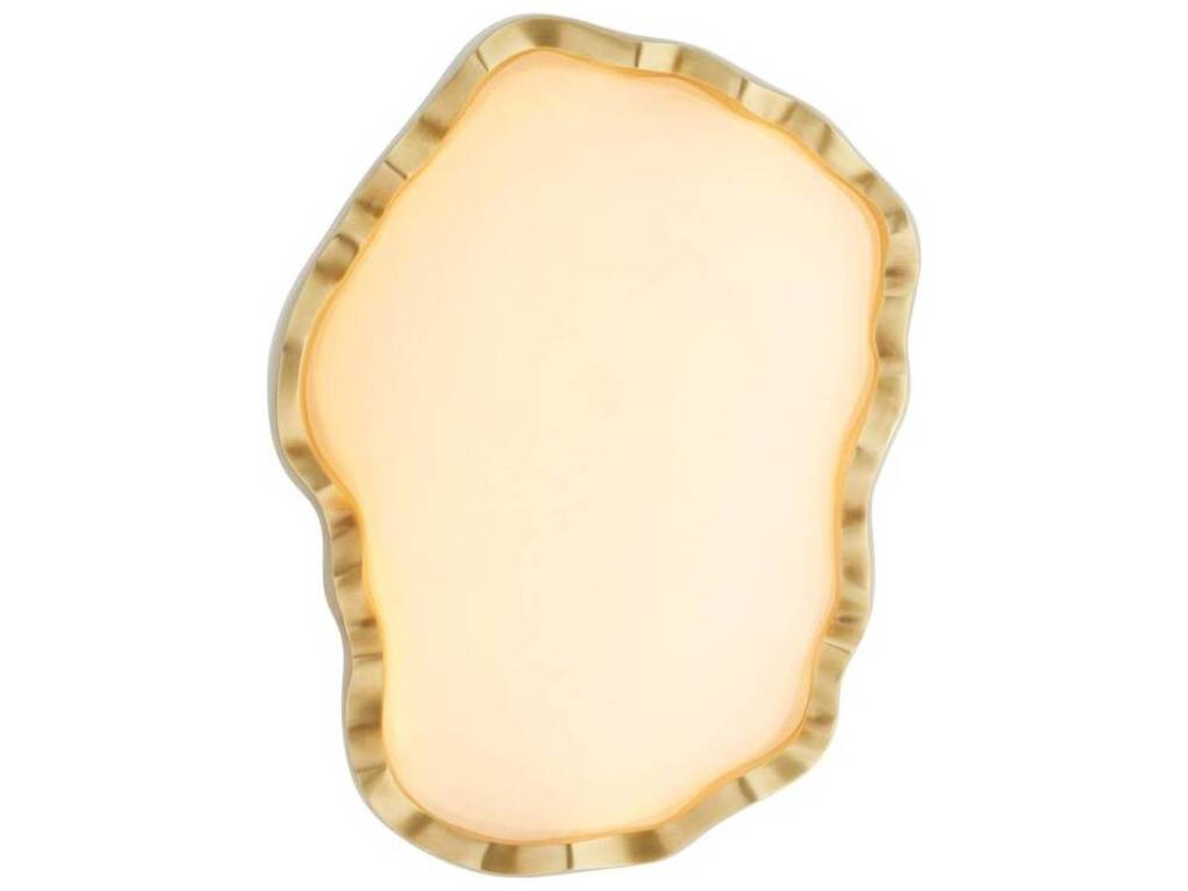Arteriors Home Grace 1-Light White Antique Brass Wall Sconce