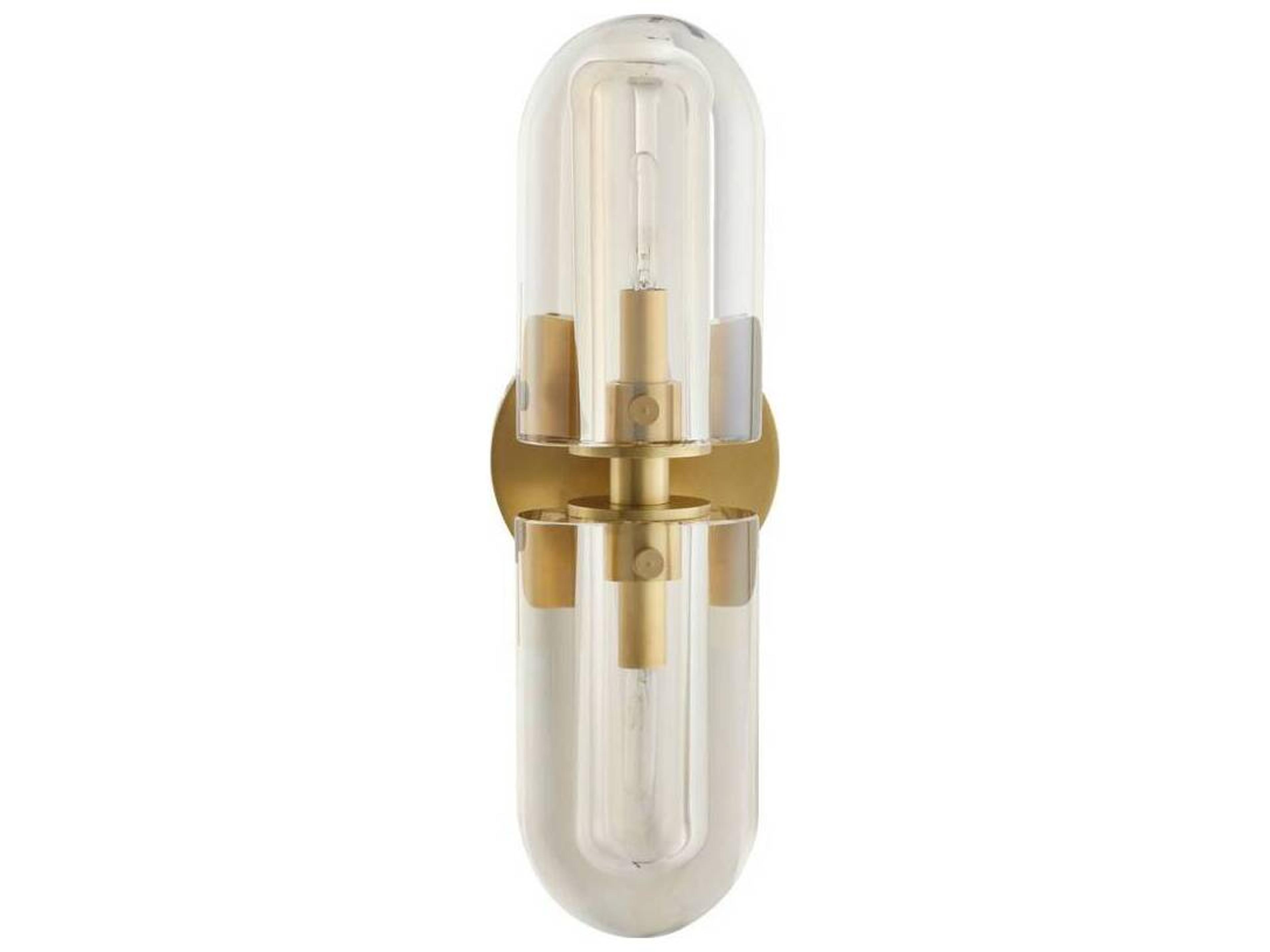 Arteriors Home Javier 2-Light Champagne Antique Brass Wall Sconce