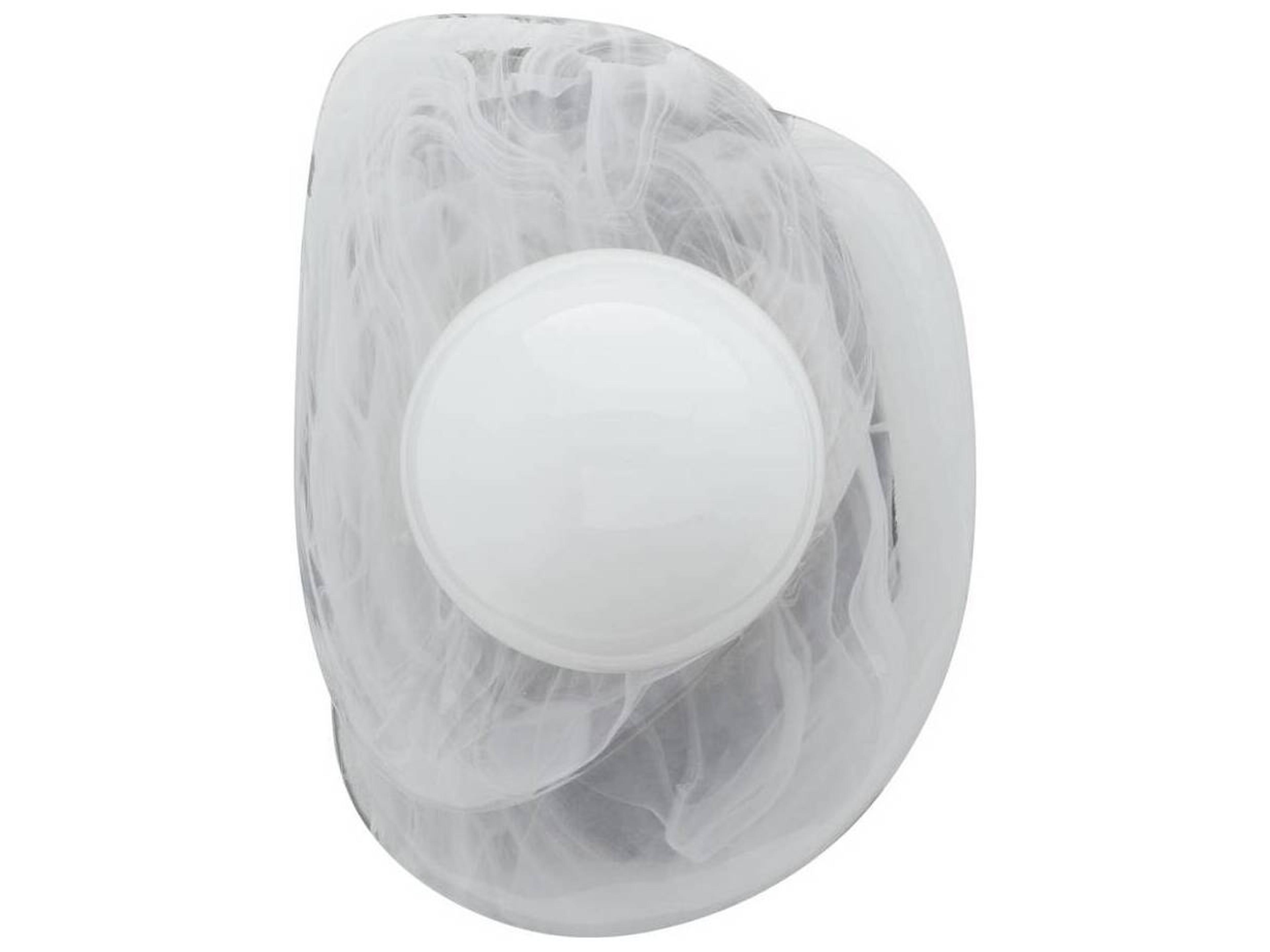 Arteriors Home Freeney 1-Light Opal Swirl White Wall Sconce