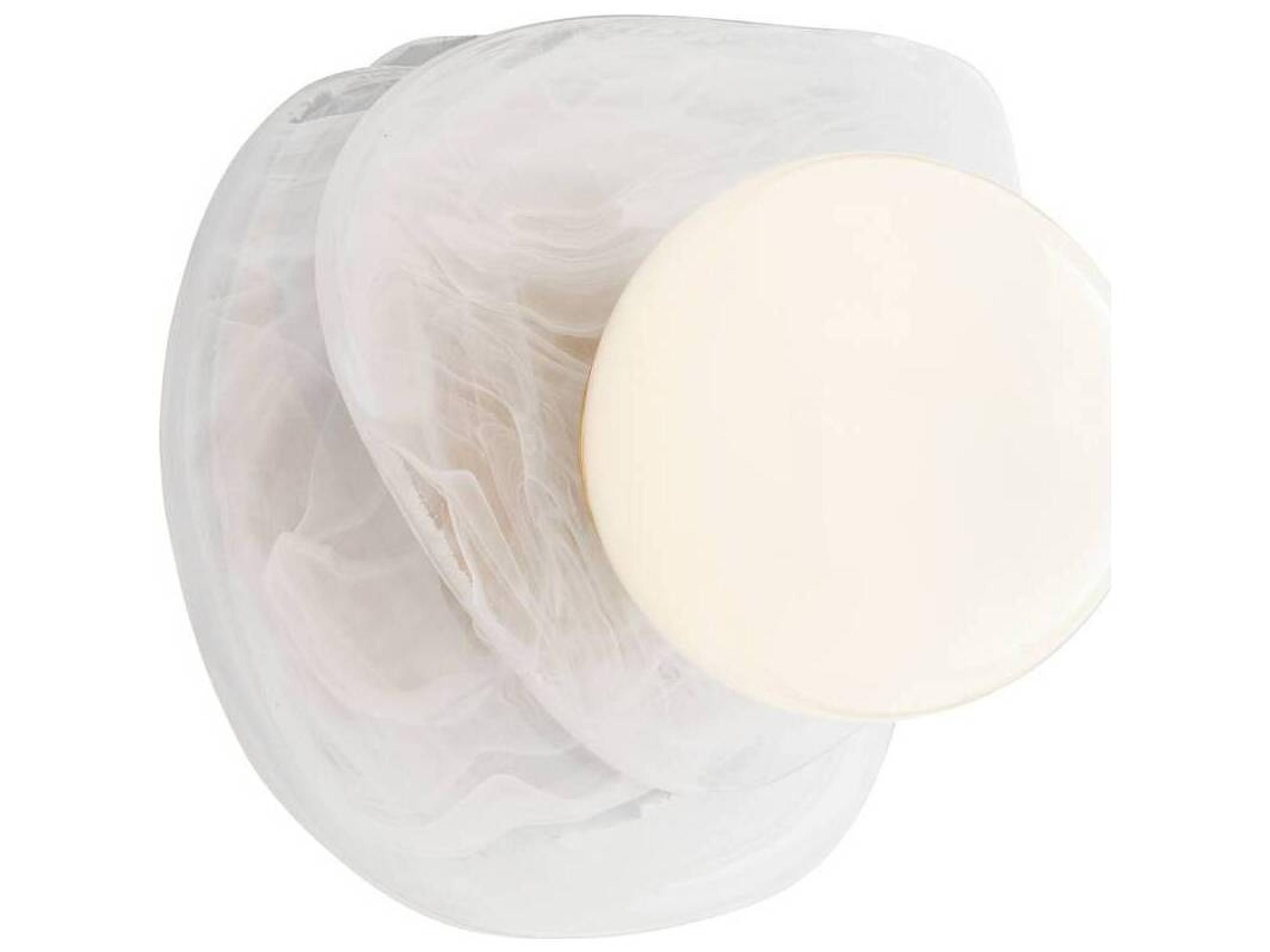 Arteriors Home Freeney 1-Light Opal Swirl White Wall Sconce