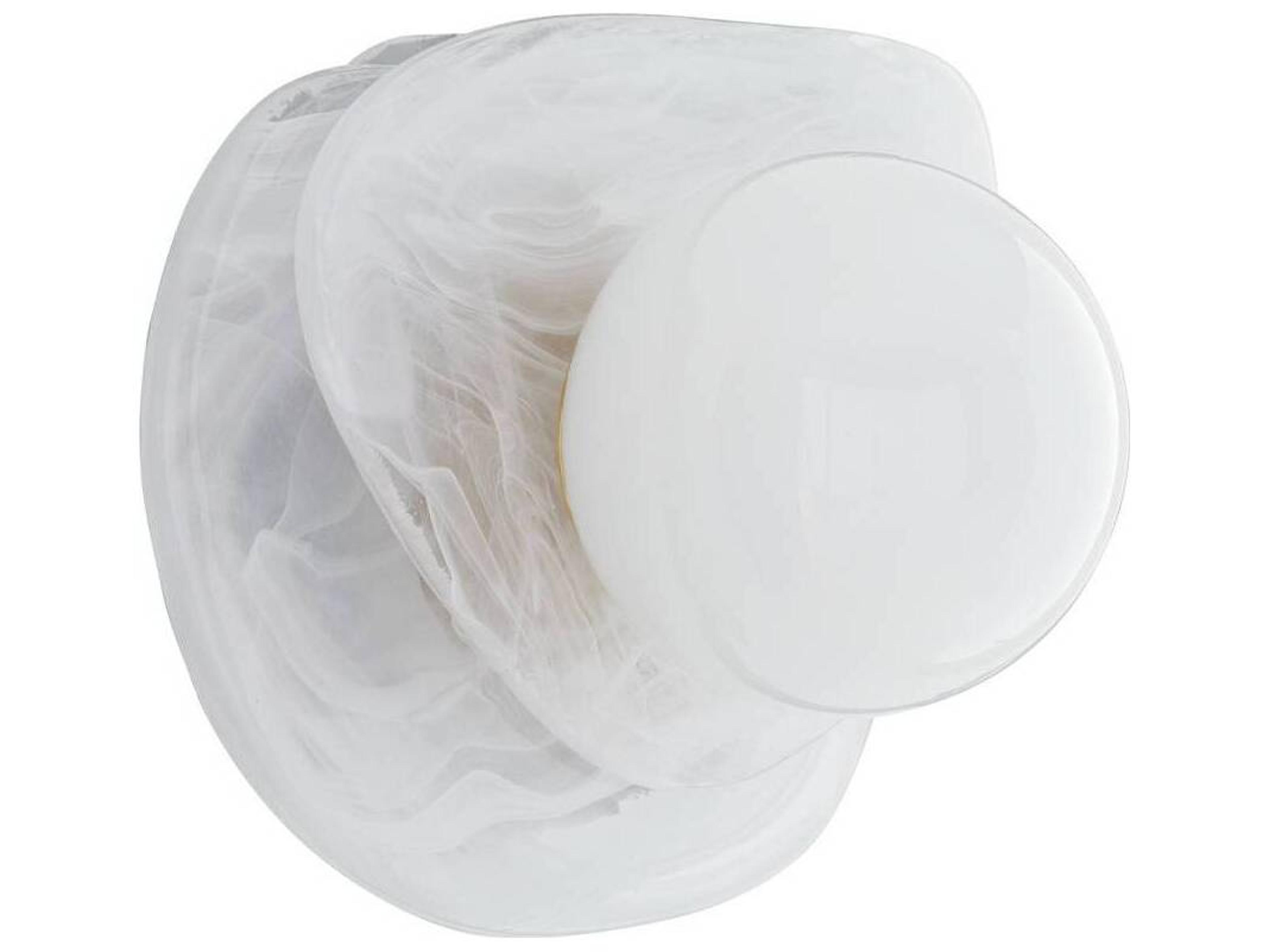 Arteriors Home Freeney 1-Light Opal Swirl White Wall Sconce