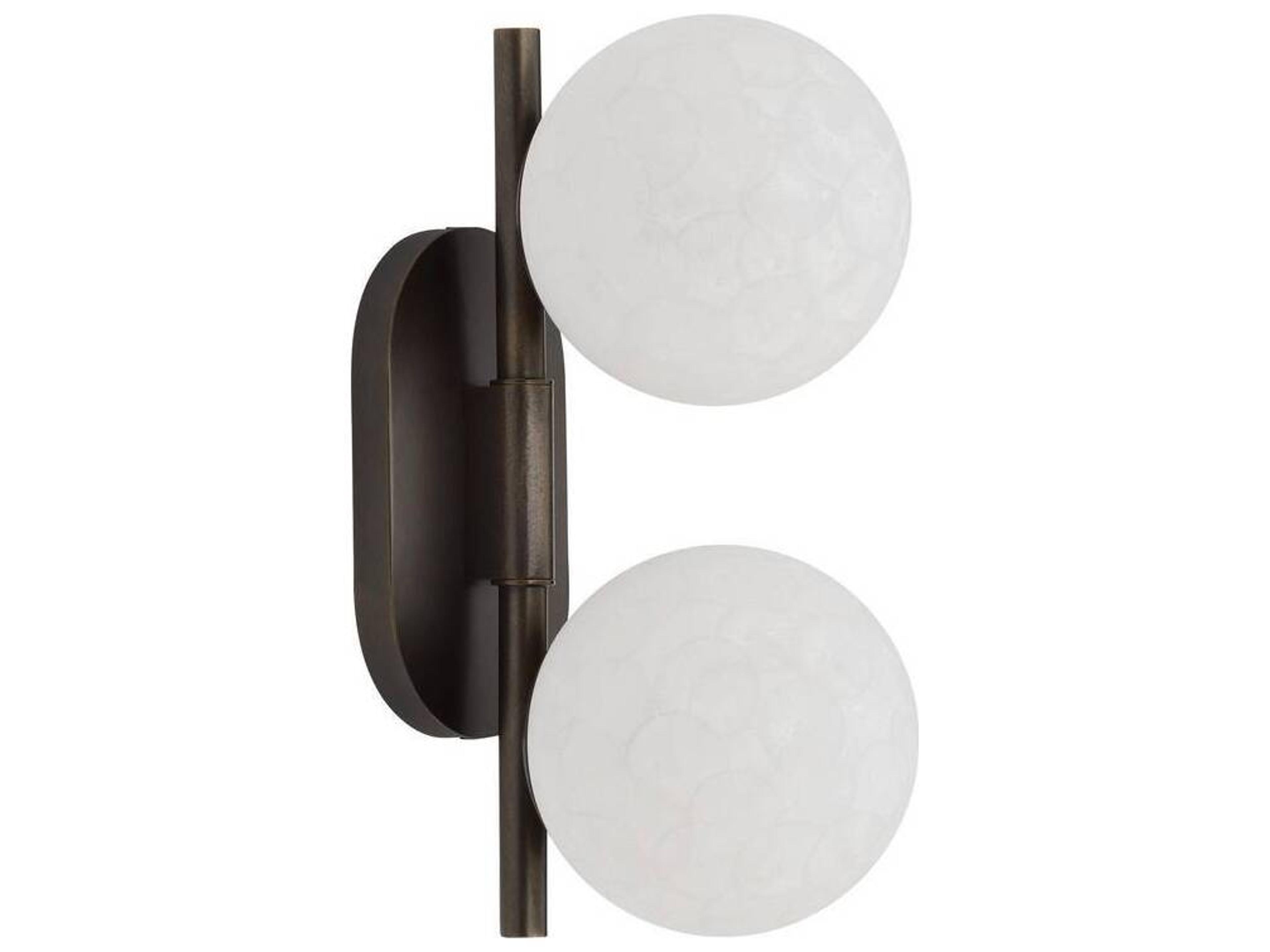 Arteriors Home Julie Arteriors Home 2-Light English Bronze Black Wall Sconce