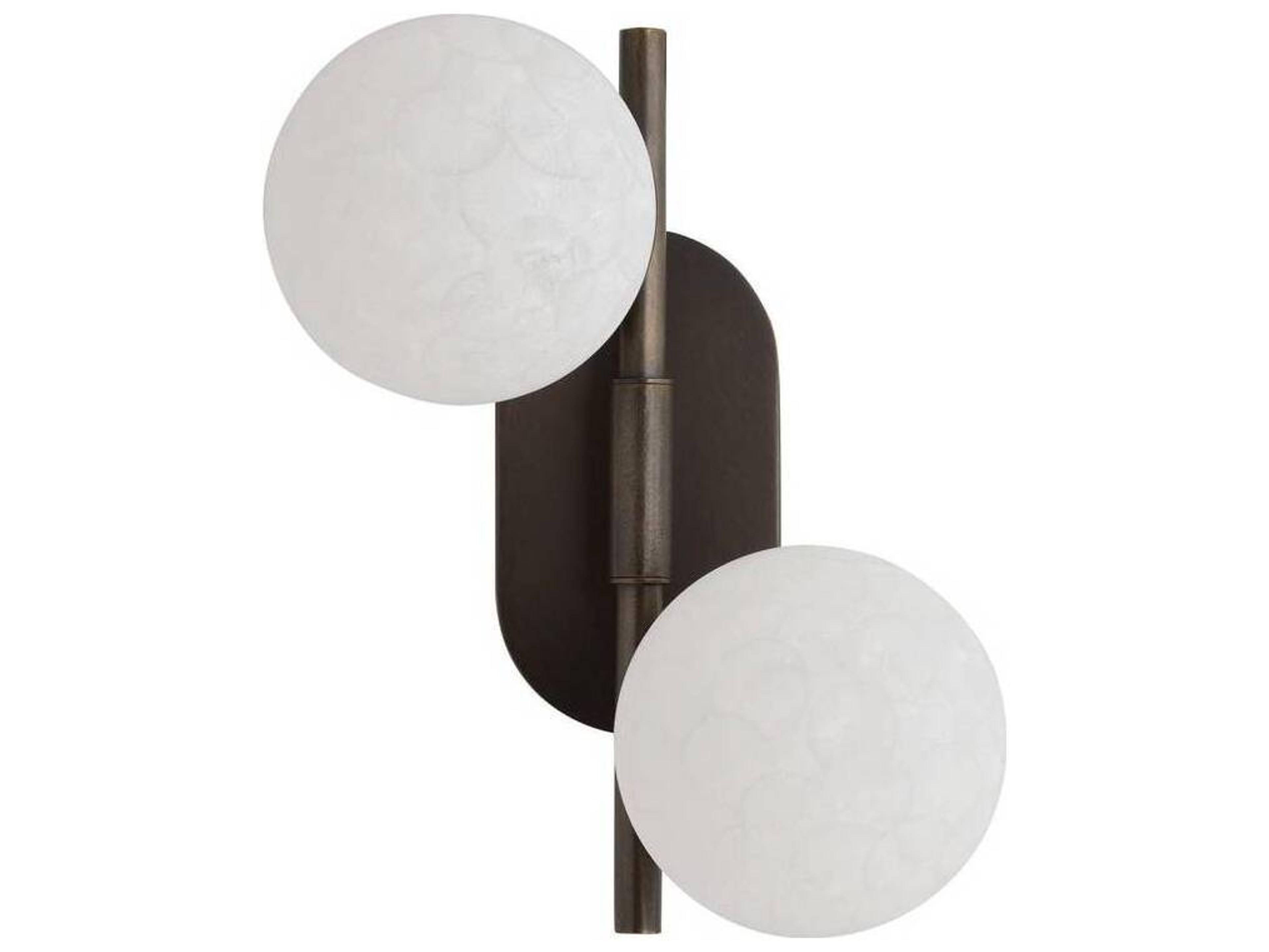 Arteriors Home Julie Arteriors Home 2-Light English Bronze Black Wall Sconce