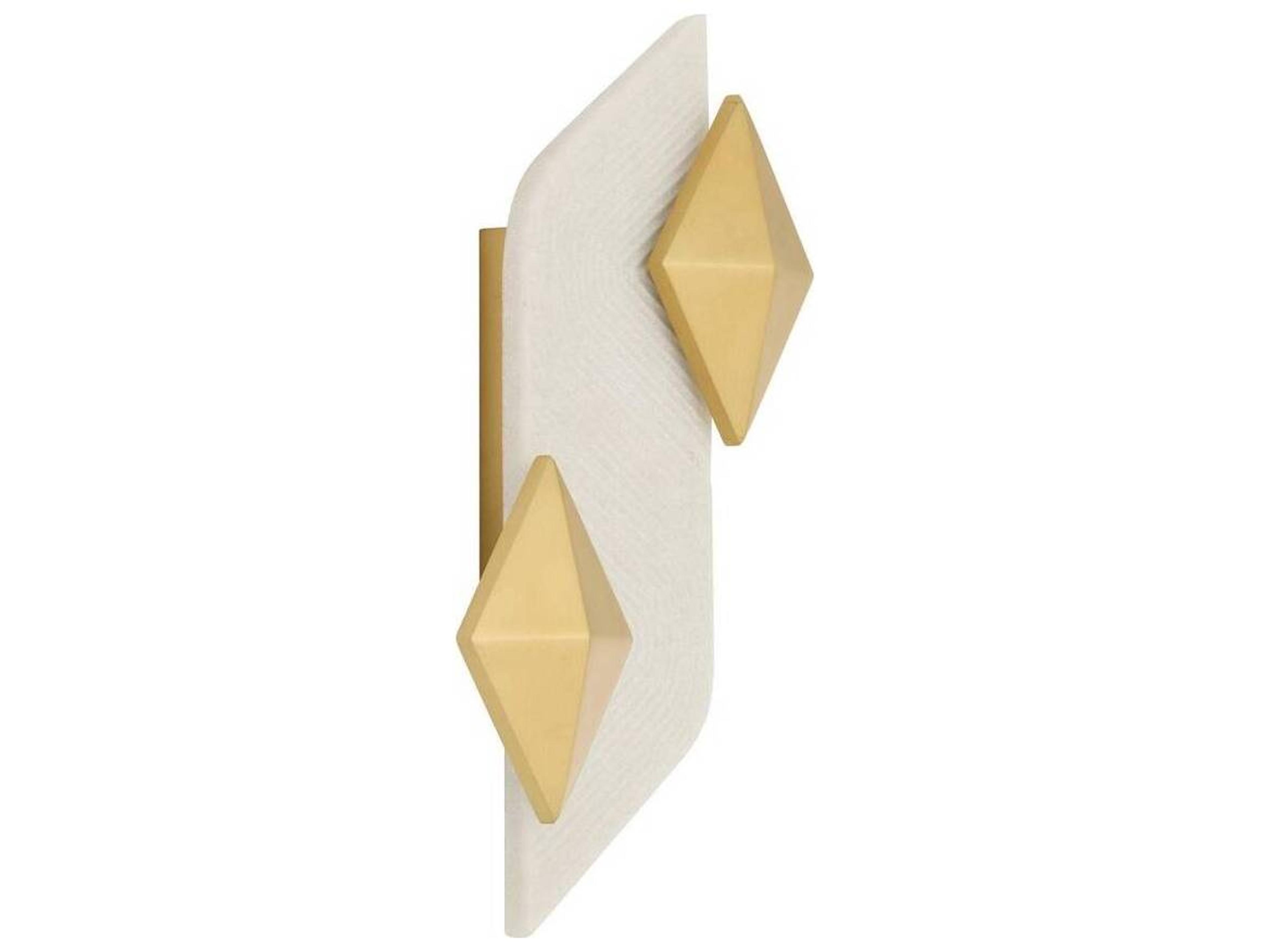 Arteriors Home Jenner Arteriors Home 2-Light Ivory Antique Brass White Gold Wall Sconce