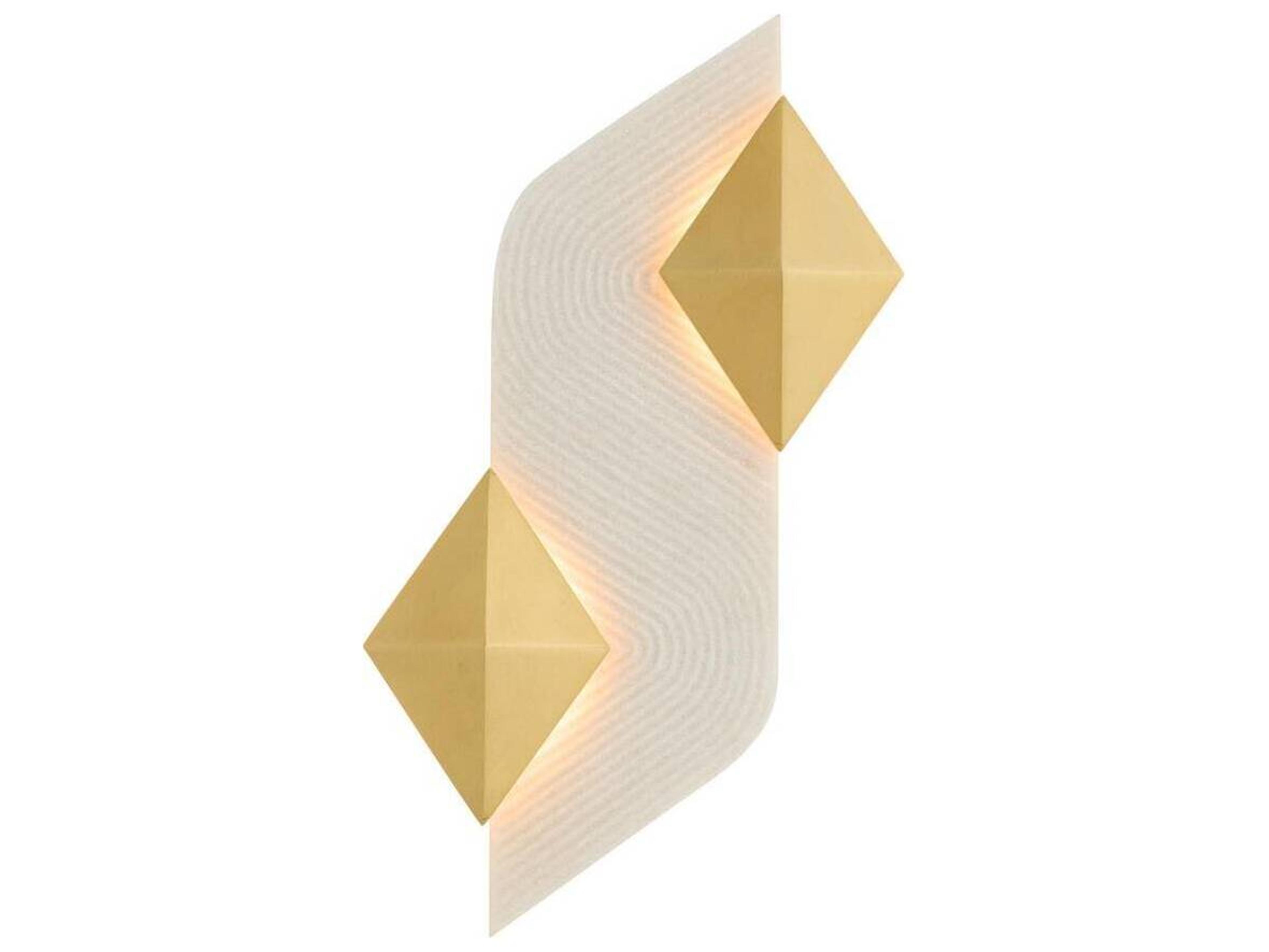 Arteriors Home Jenner Arteriors Home 2-Light Ivory Antique Brass White Gold Wall Sconce