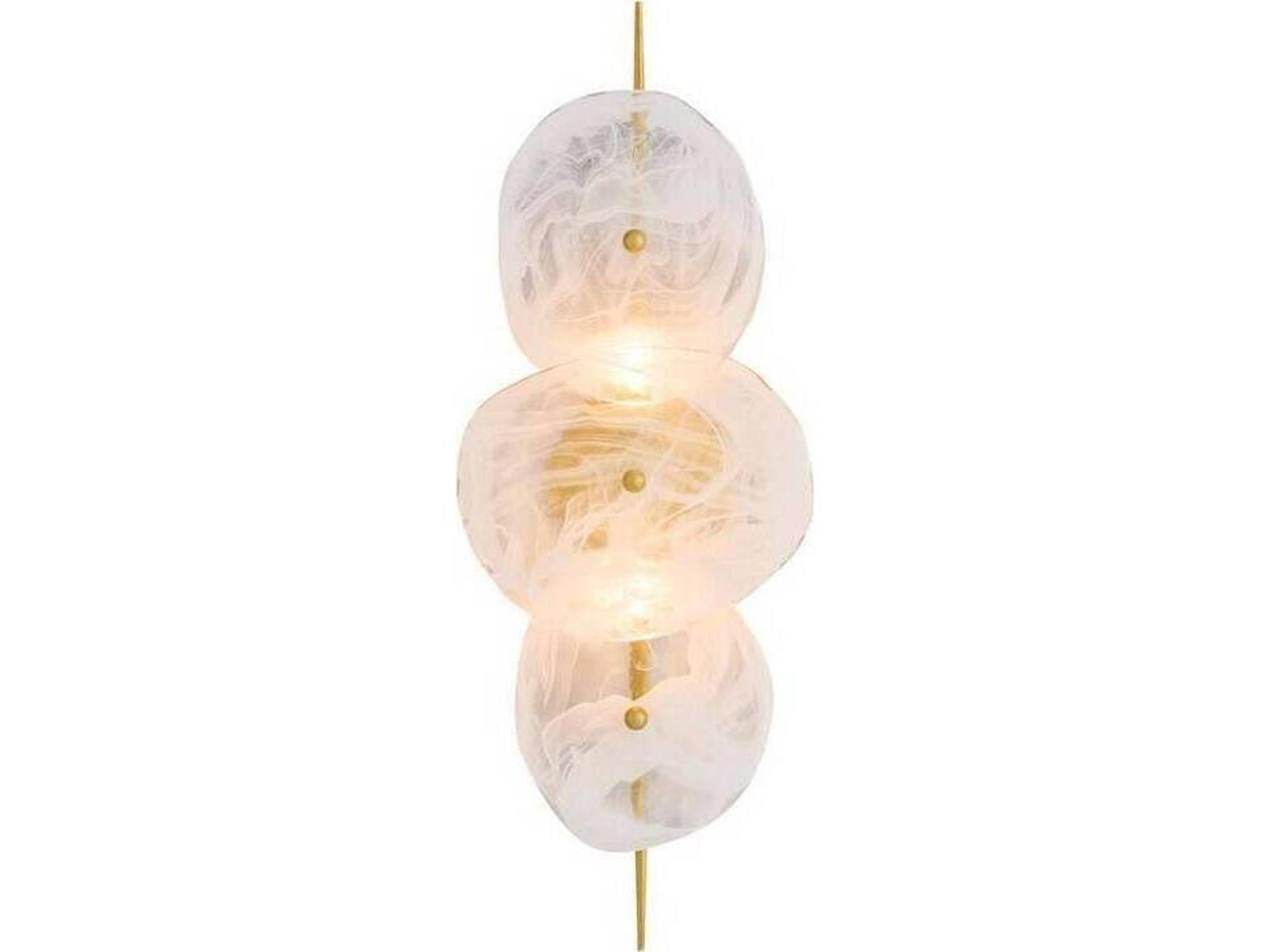 Kylie Wall Sconce White Glazed Glass