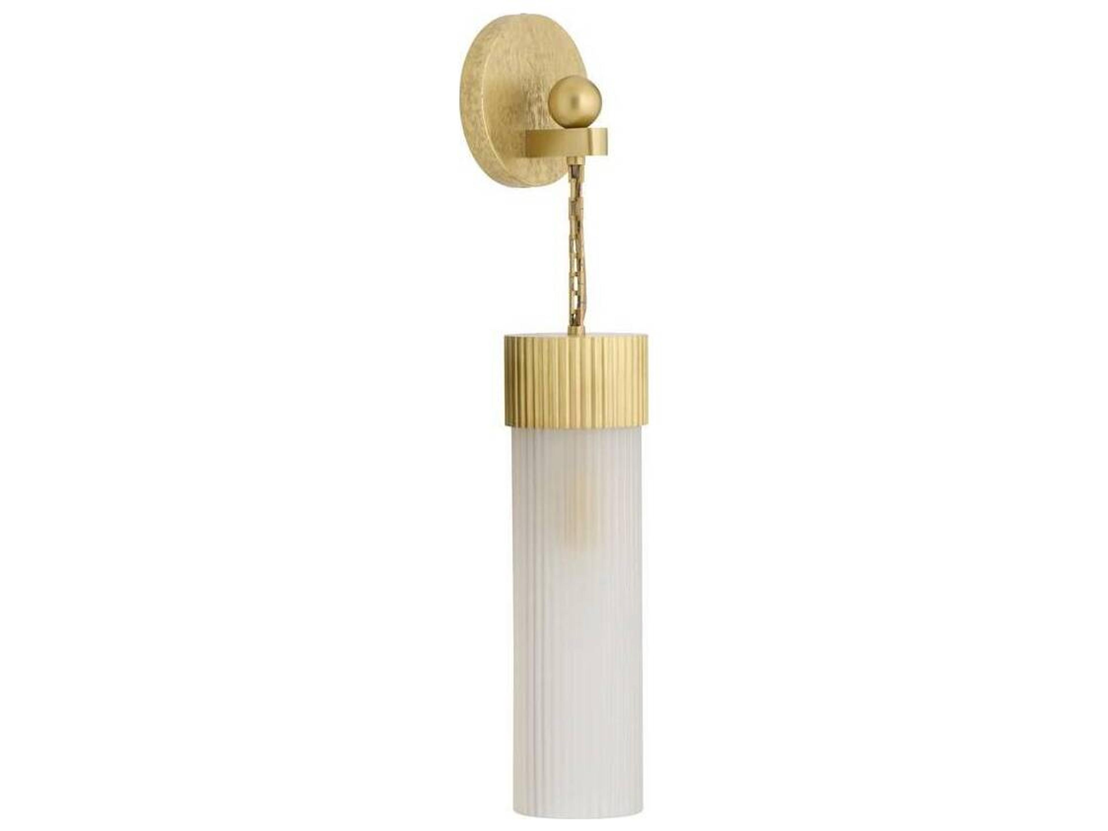 Jayce Wall Sconce in Antique Brass Frosted Glass