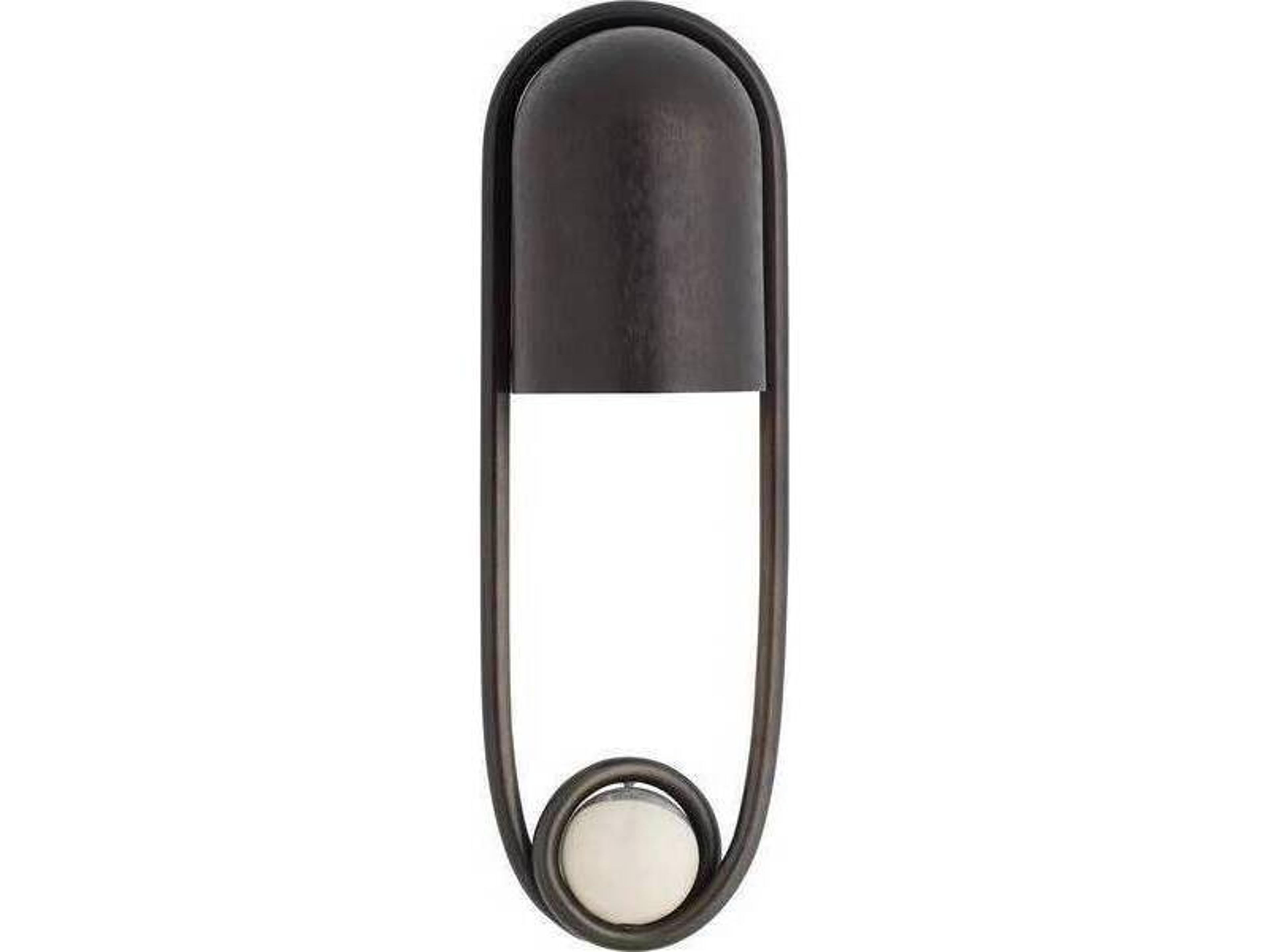 Arteriors Home Ilma Arteriors Home 1-Light English Bronze White And Gray Black Wall Sconce