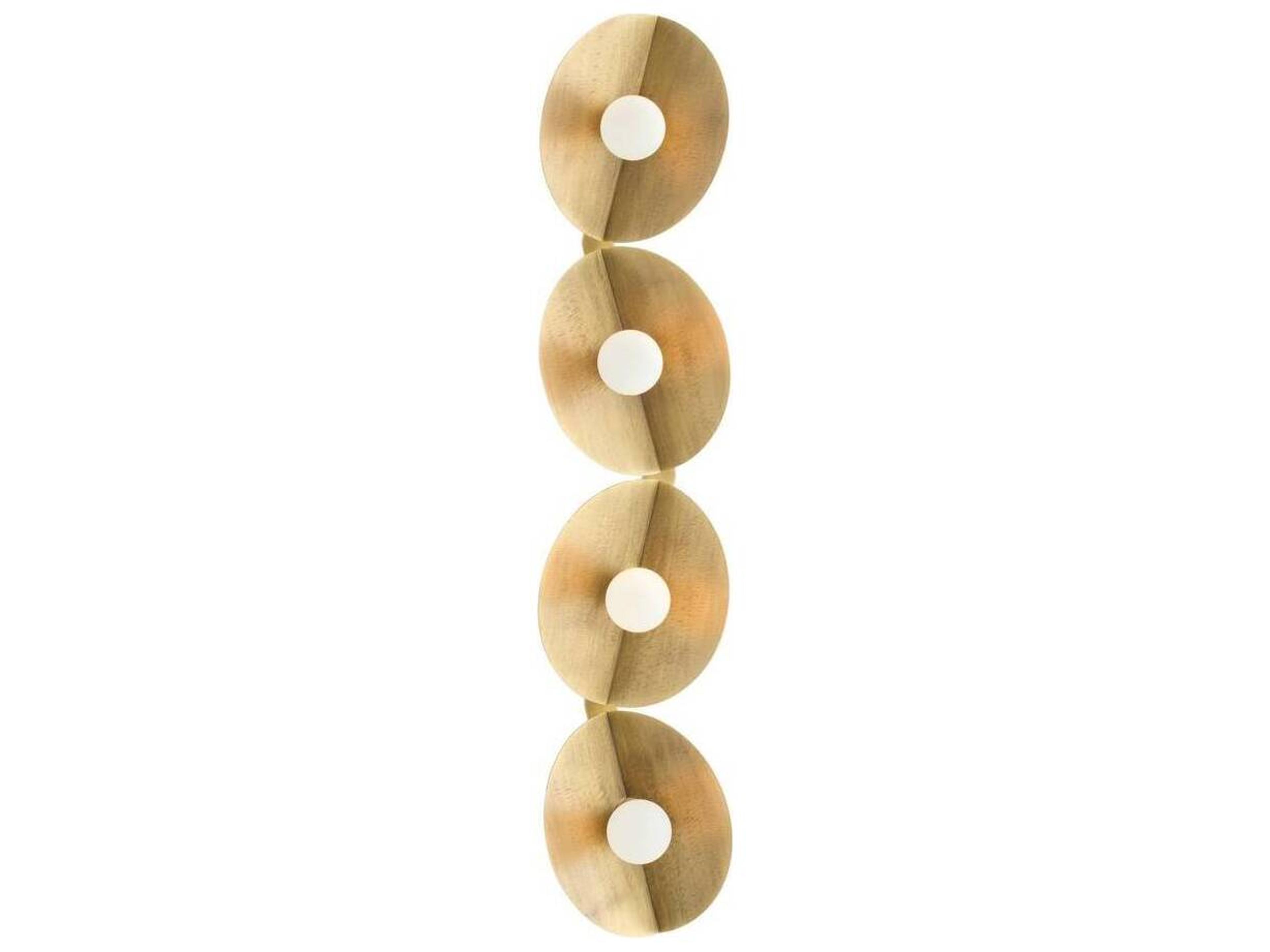 Arteriors Home Itzia Arteriors Home 4-Light Antique Brass Gold Wall Sconce