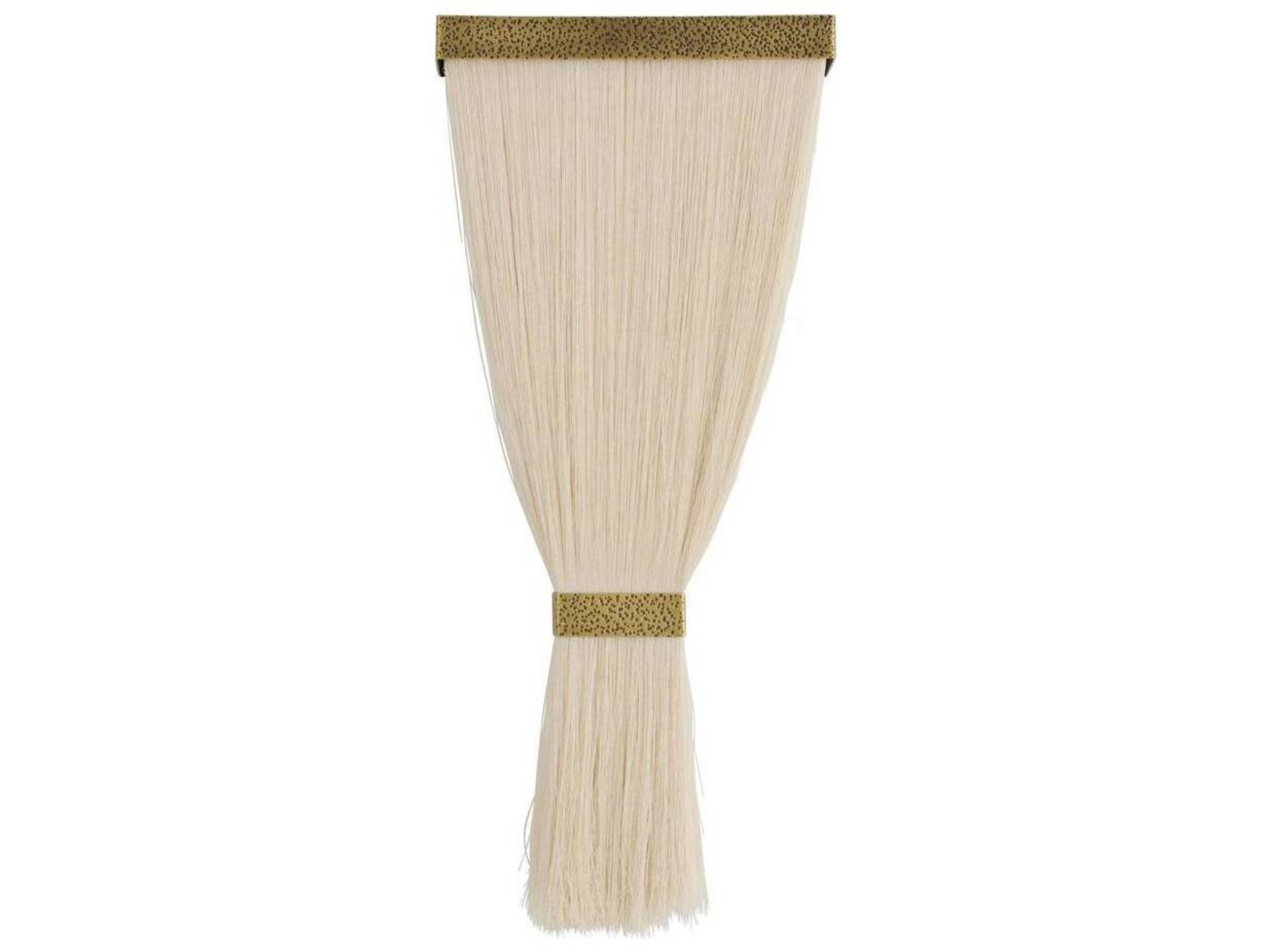 Arteriors Home Jenessa 1-Light Ivory Antique Brass White Wall Sconce