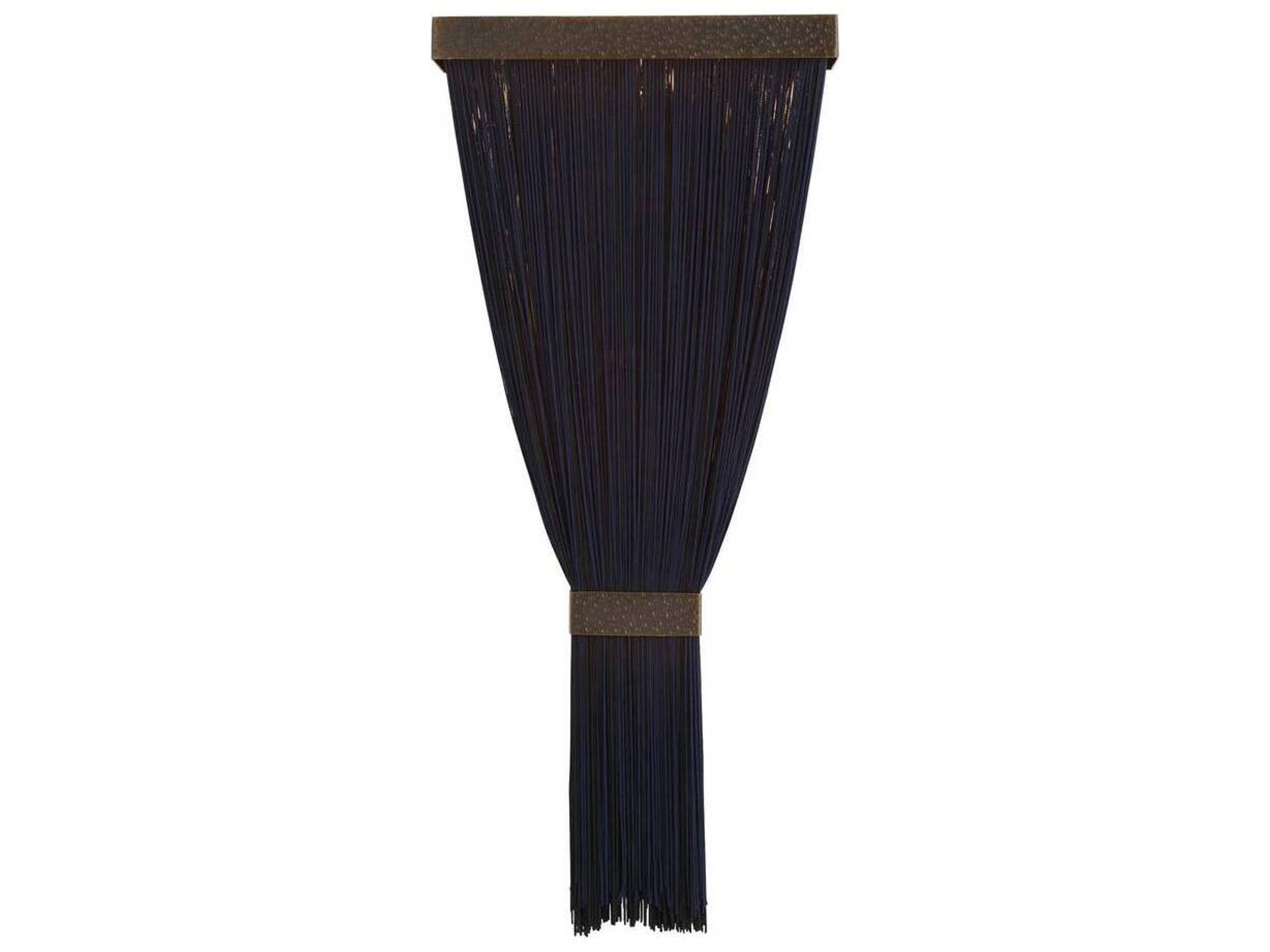 Arteriors Home Jenessa 1-Light Navy Antique Brass Black Wall Sconce