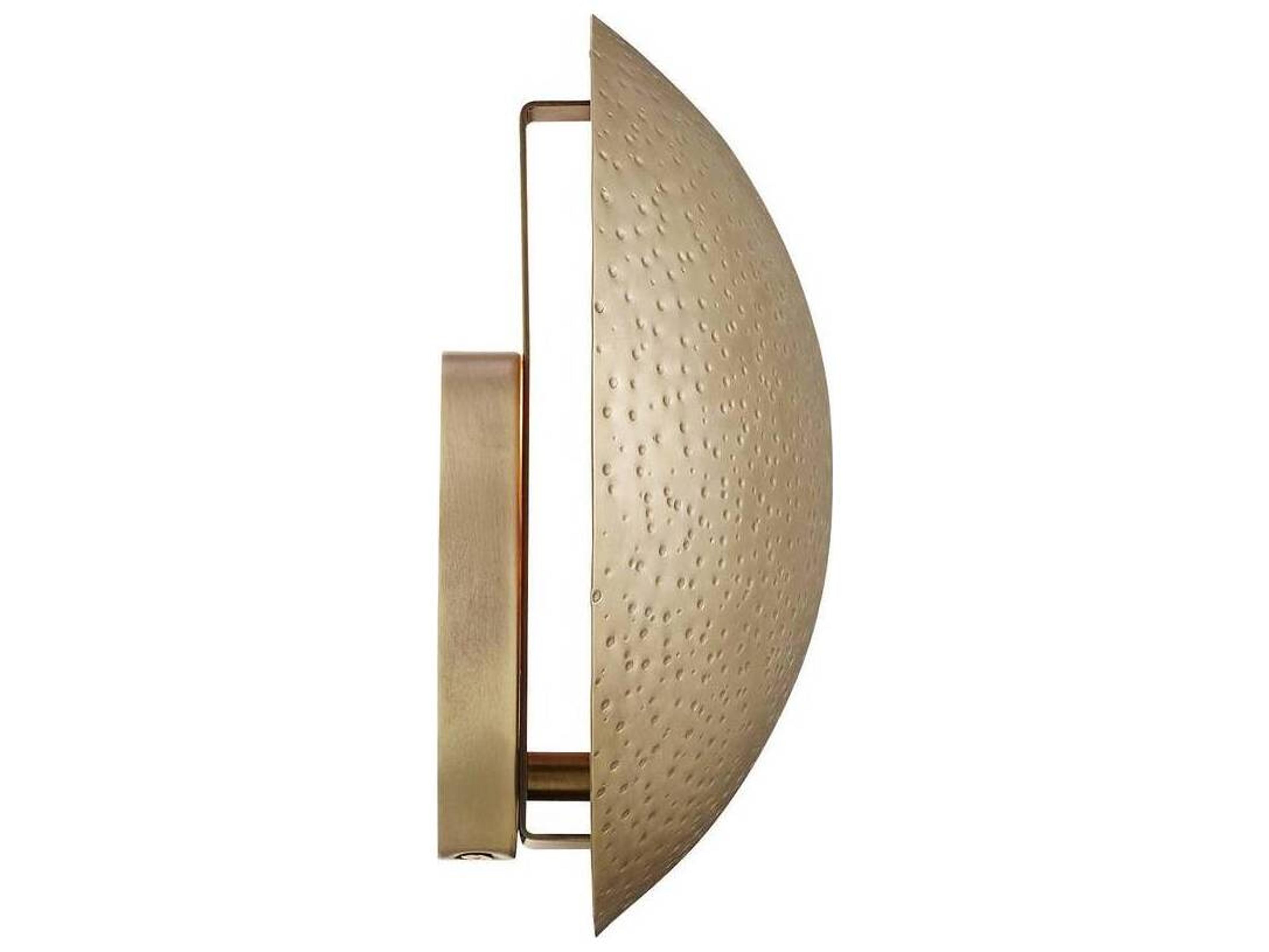 Arteriors Home Hammered Light Antique Brass Wall Sconce