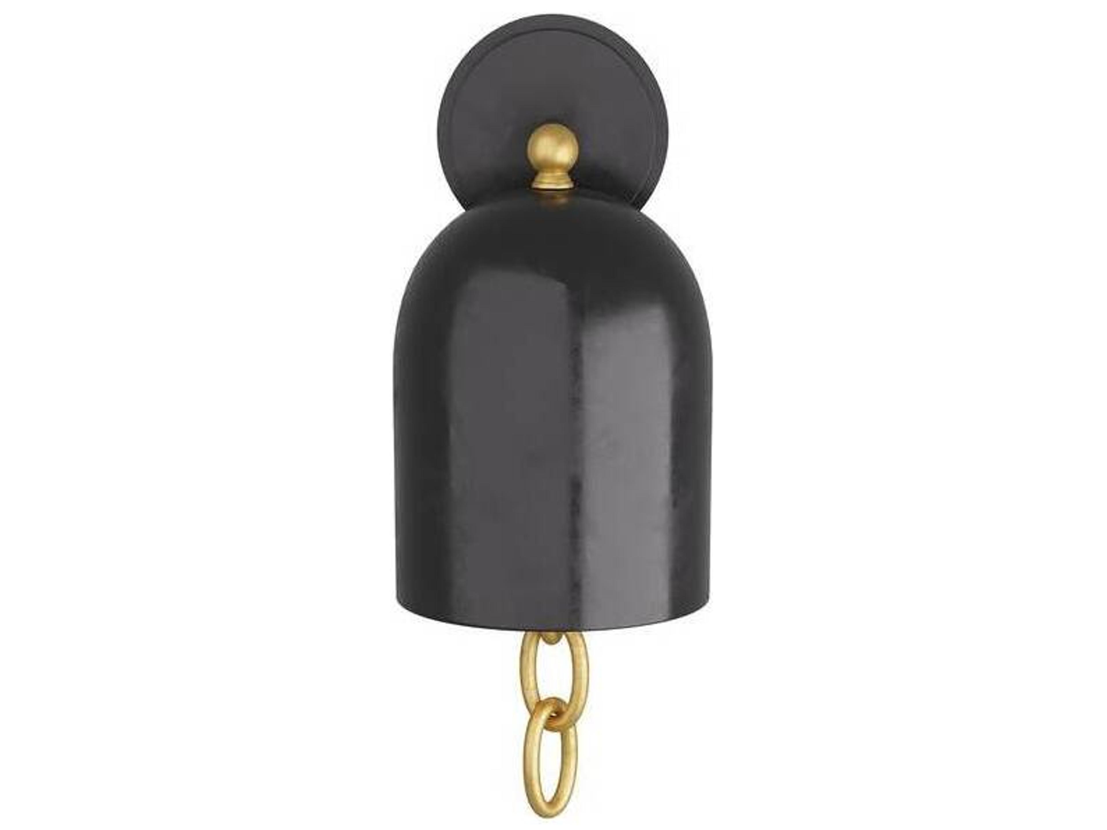 Arteriors Home Antoni 1-Light Bronze Polished Brass Black Wall Sconce