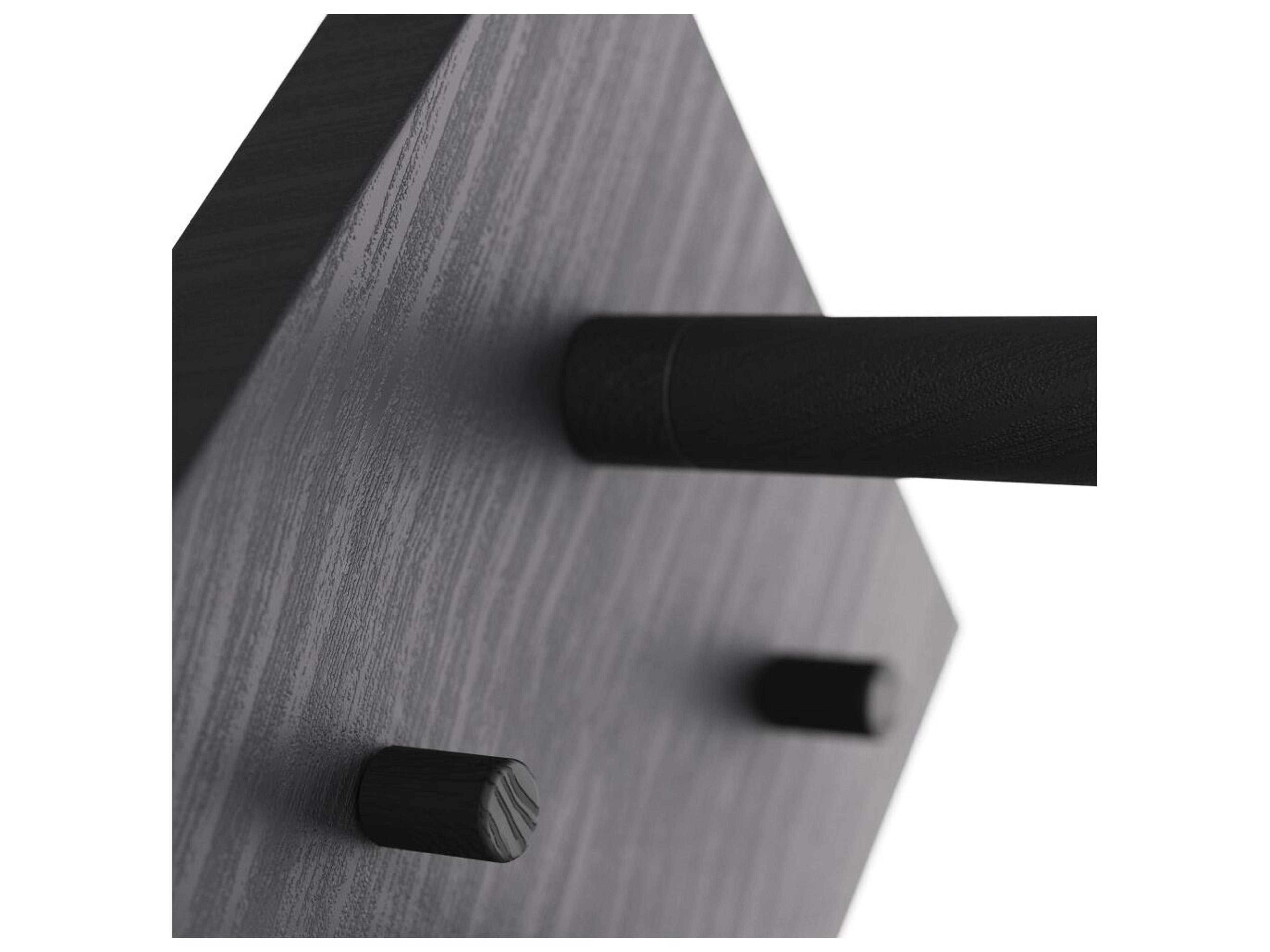 Arteriors Home Anton 1-Light Black Gesso Wall Sconce